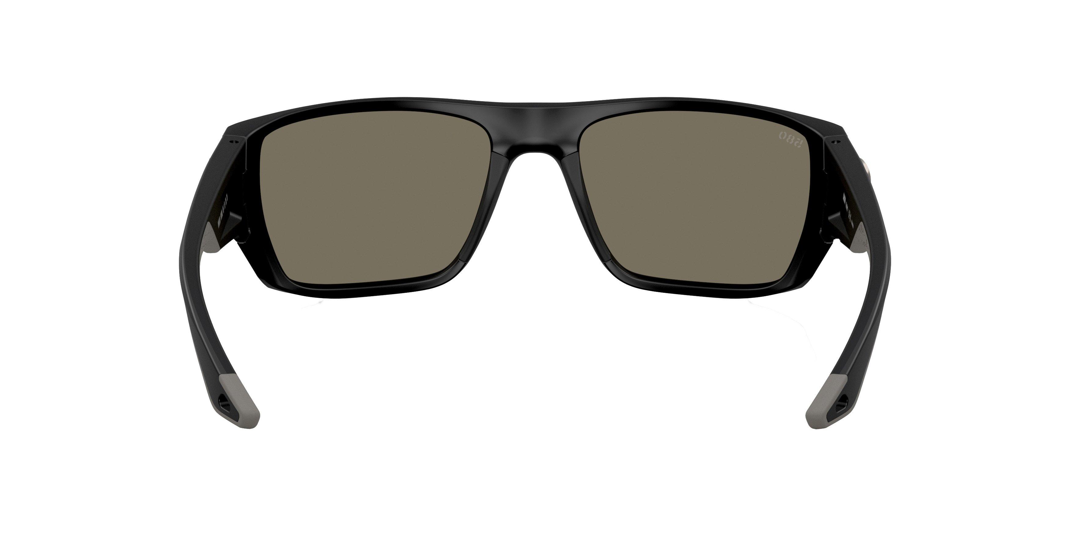 Costa Del Mar Finlet Blue Mirror 580G Polarized Sunglasses - Matte Black - BLACK/BLUE Thumbnail View 3
