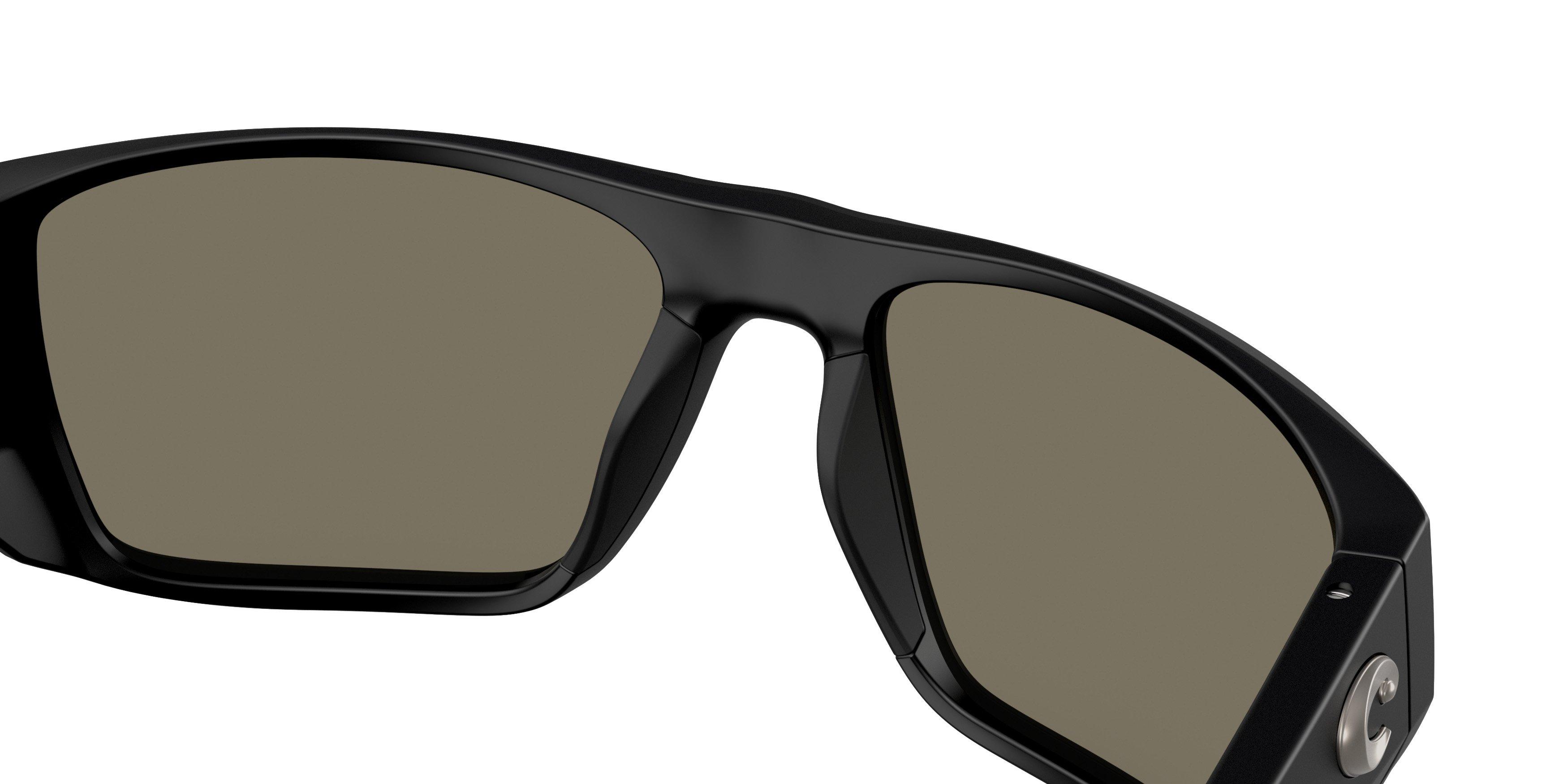 Costa Del Mar Finlet Blue Mirror 580G Polarized Sunglasses - Matte Black - BLACK/BLUE Thumbnail View 6
