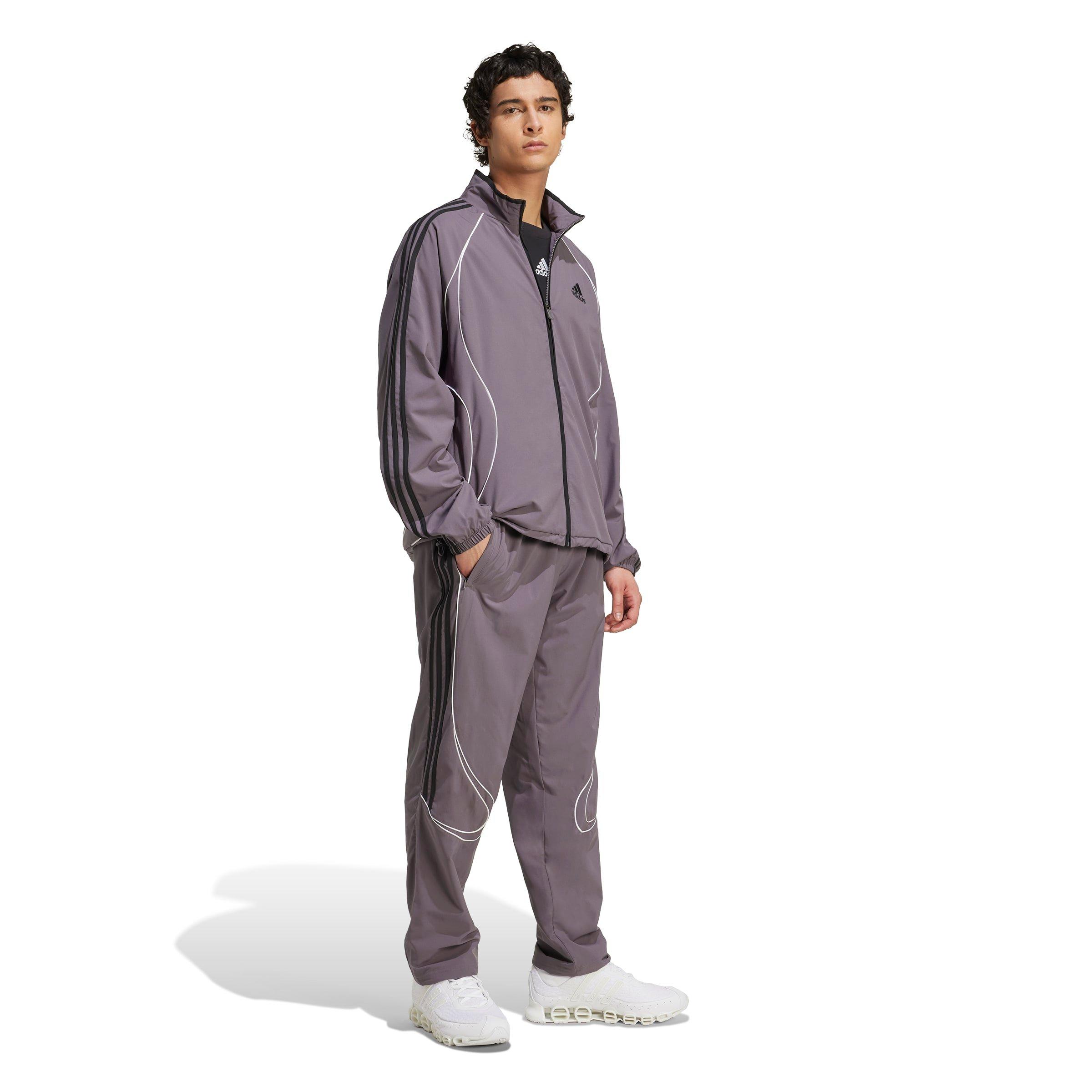 adidas Men's Teamgeist Adicolor Track Tracksuit Bottoms -Grey - GREY Thumbnail View 5