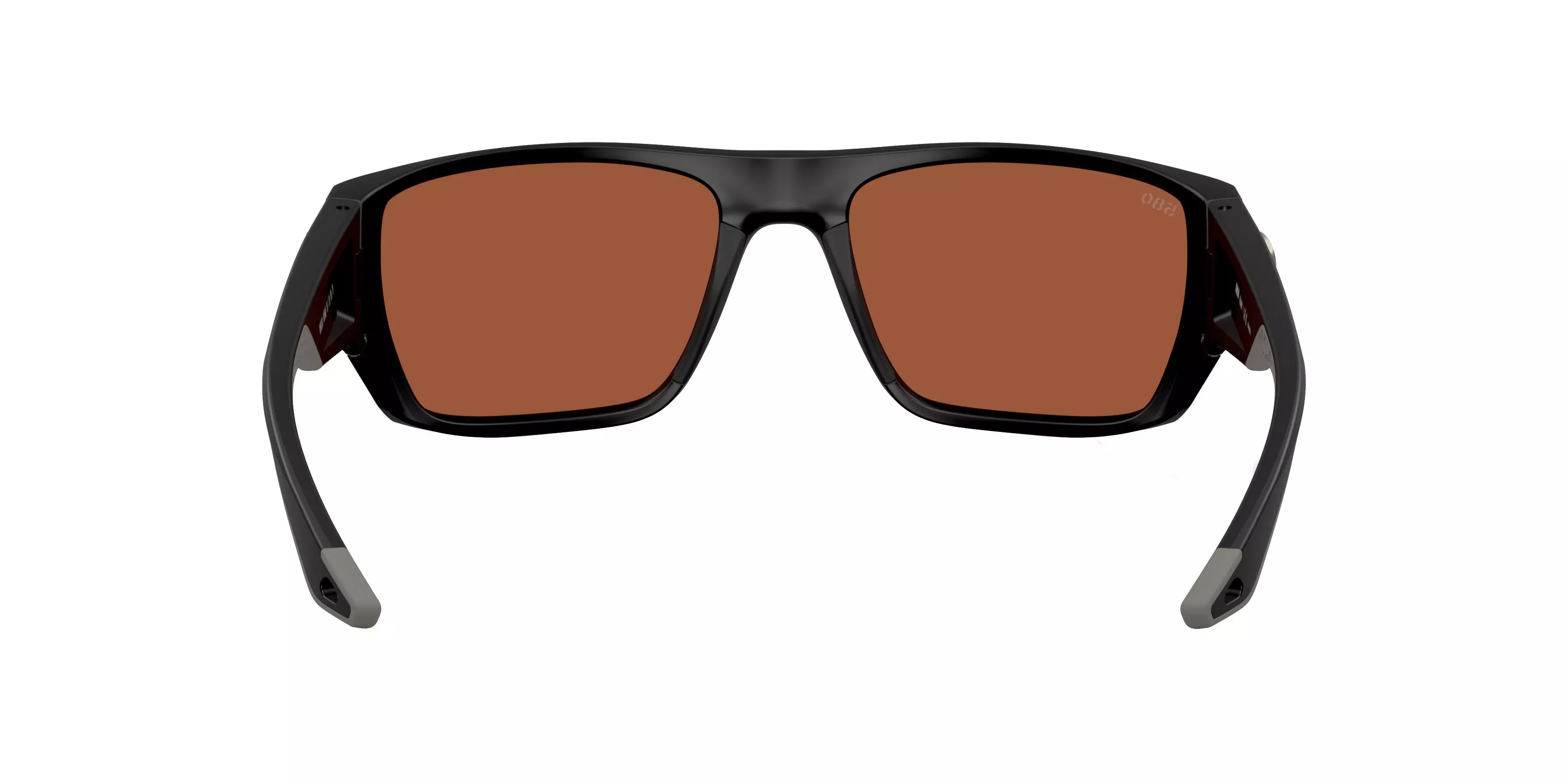 Costa Del Mar Finlet Green Mirror 580G Polarized Sunglasses - Matte Black - BLACK/GREEN