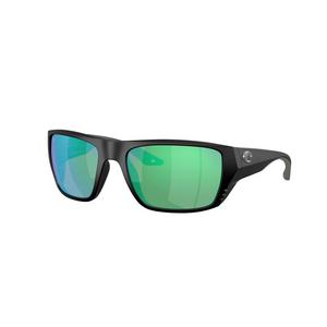 Costa Del Mar Finlet Green Mirror 580G Polarized Sunglasses - Matte Black