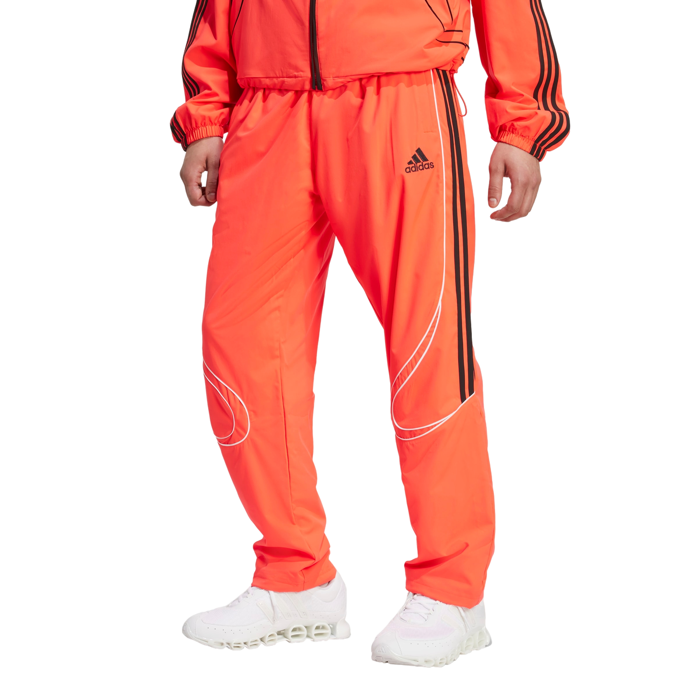 adidas Men's Teamgeist Adicolor Track Tracksuit Bottoms -Red - RED Thumbnail View 1