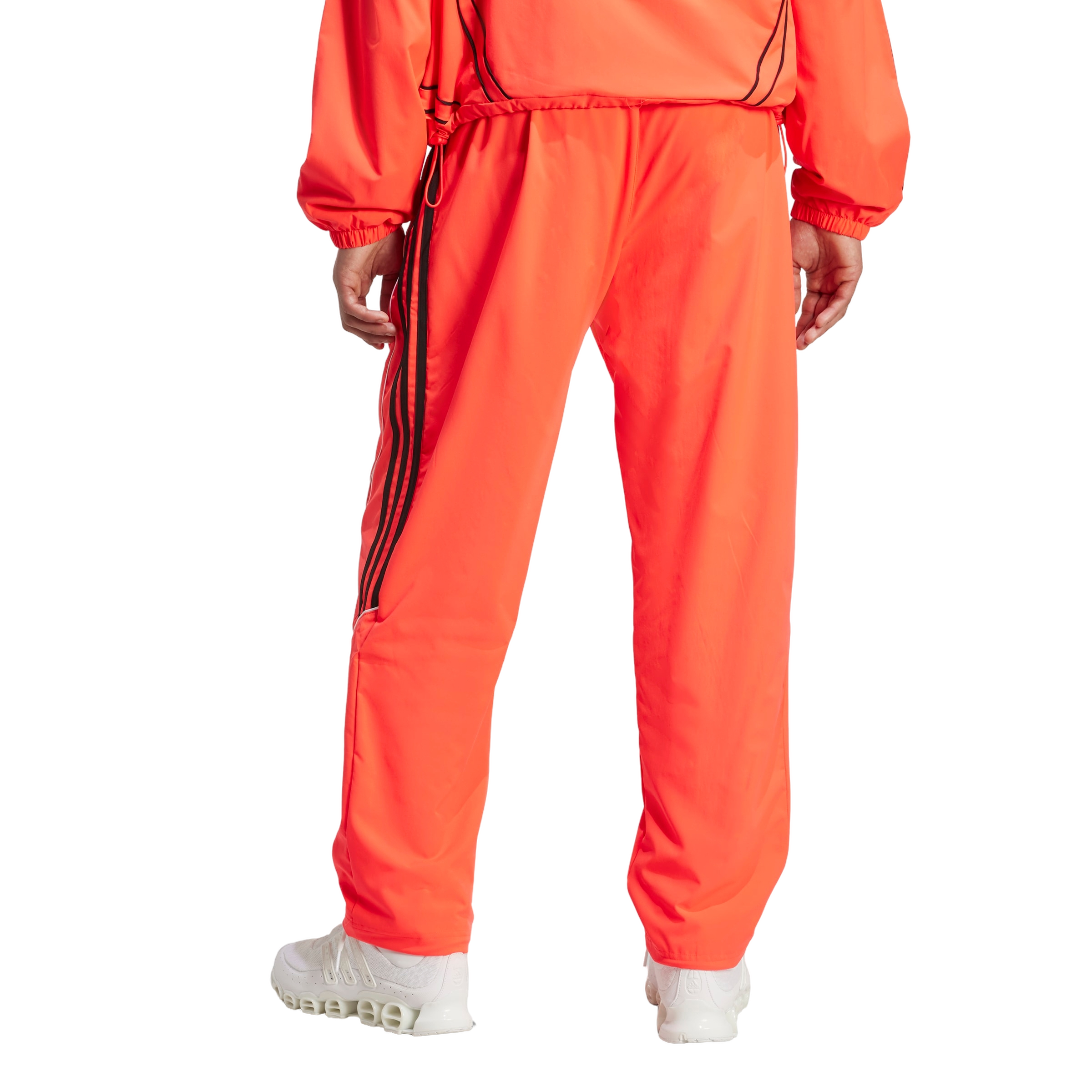 adidas Men's Teamgeist Adicolor Track Tracksuit Bottoms -Red - RED Thumbnail View 2