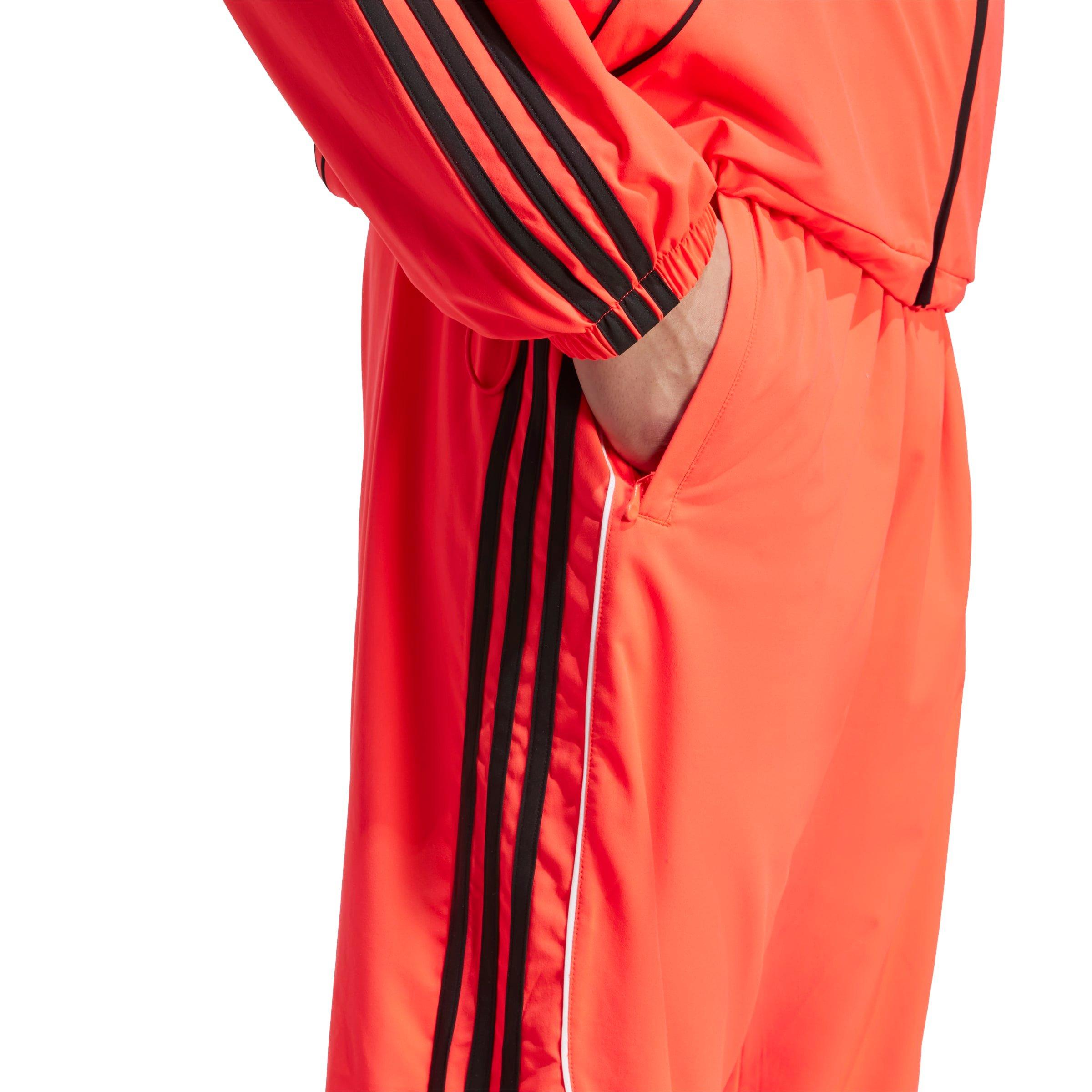 adidas Men's Teamgeist Adicolor Track Tracksuit Bottoms -Red - RED Thumbnail View 4