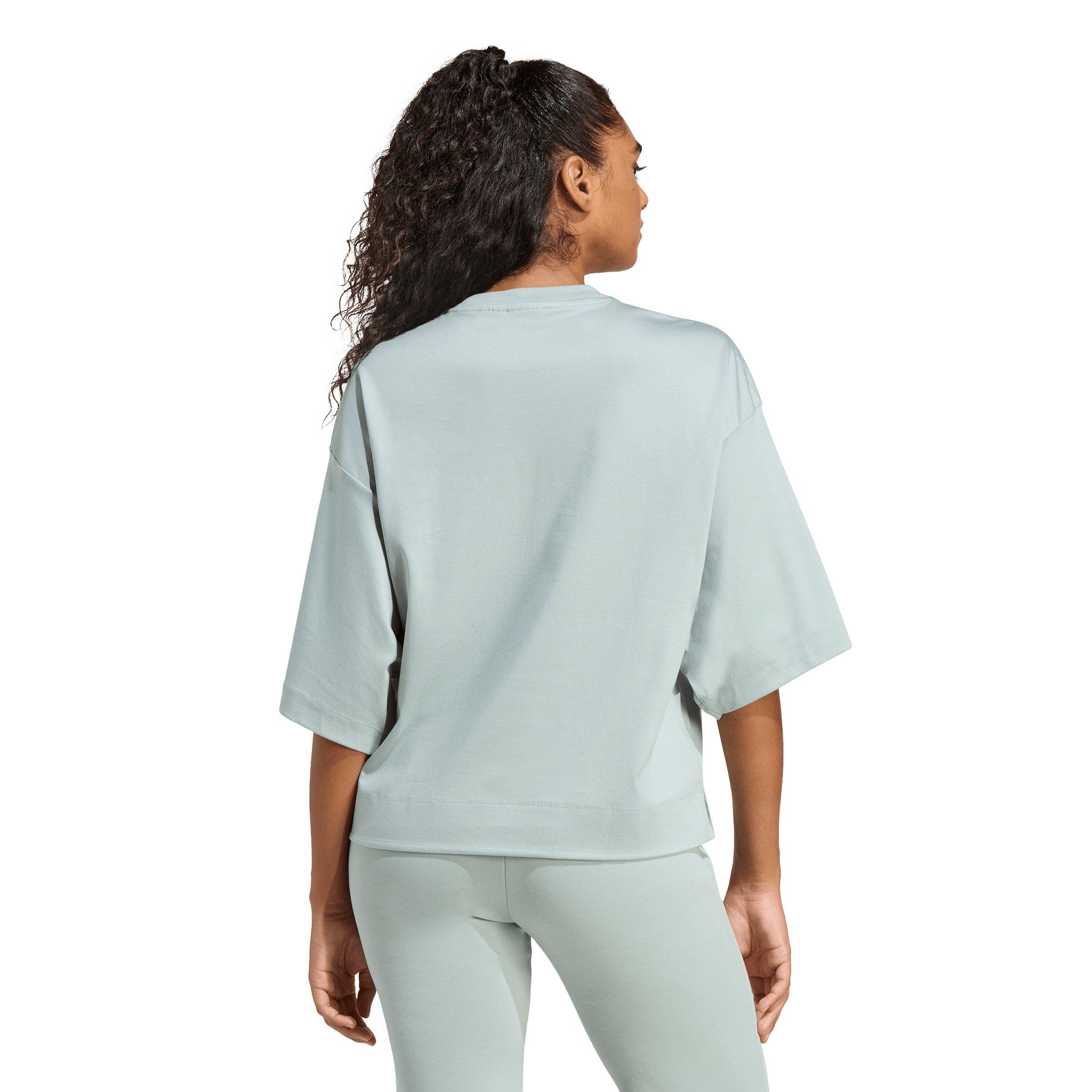 adidas Women's Soft Lux Loose T-Shirt - Sage Green - SAGE GREEN Thumbnail View 2