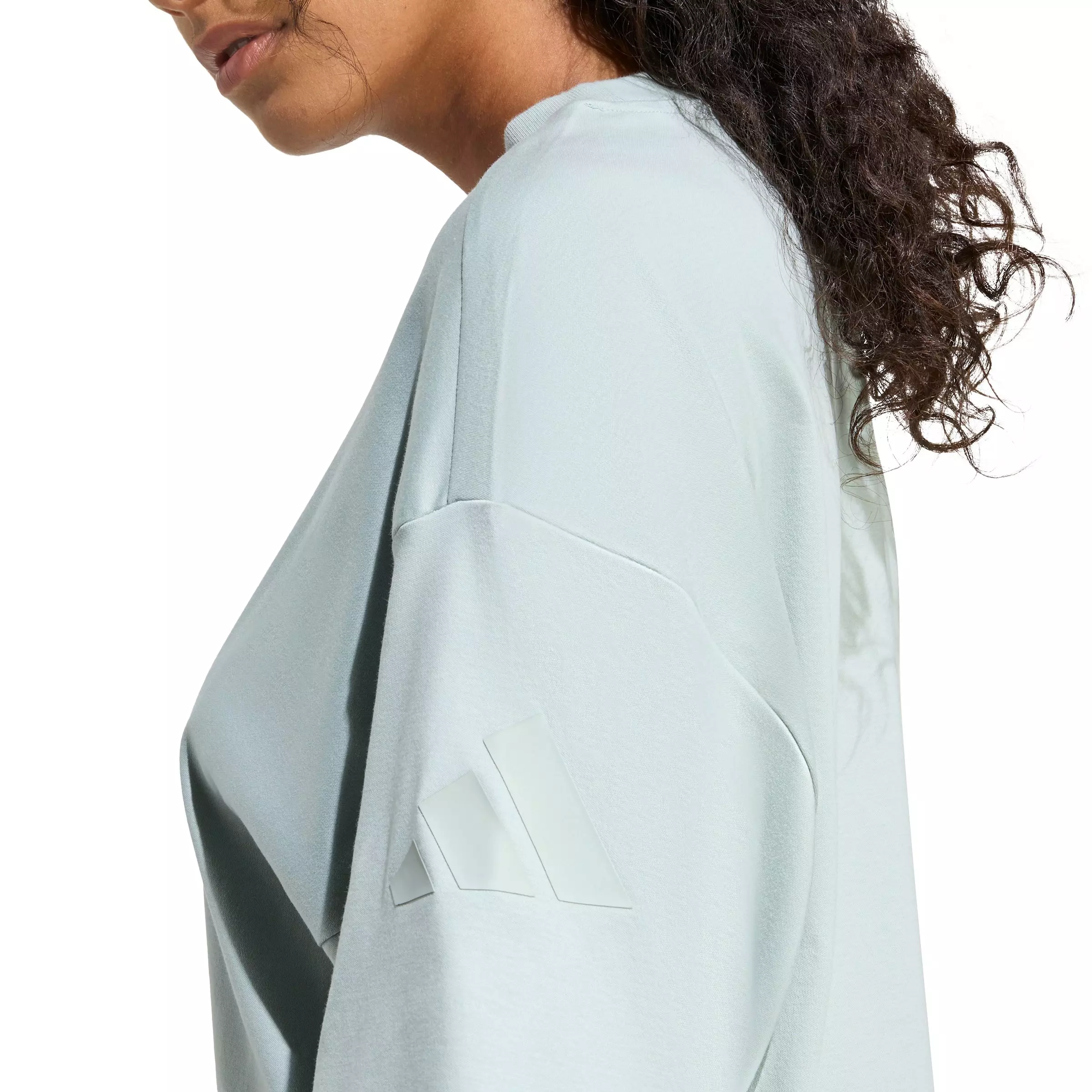 adidas Women's Soft Lux Loose T-Shirt - Sage Green - SAGE GREEN