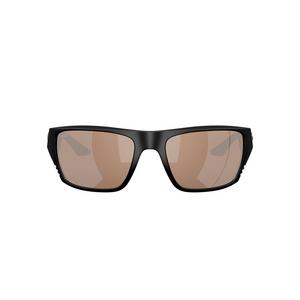 Costa Del Mar Finlet Copper Silver Mirror 580G Polarized Sunglasses - Matte Black
