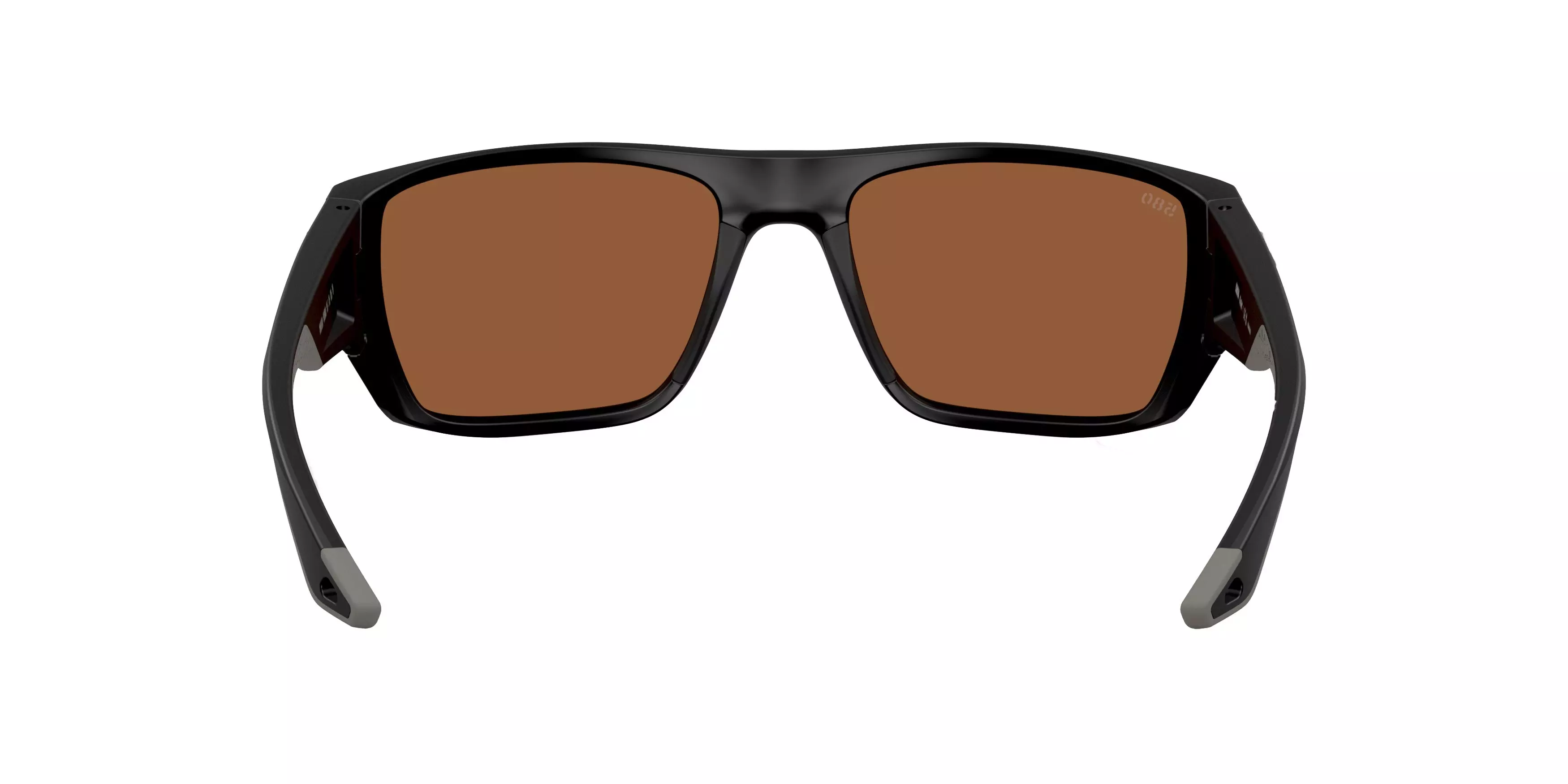 Costa Del Mar Finlet Copper Silver Mirror 580G Polarized Sunglasses - Matte Black - BLACK/COPPER
