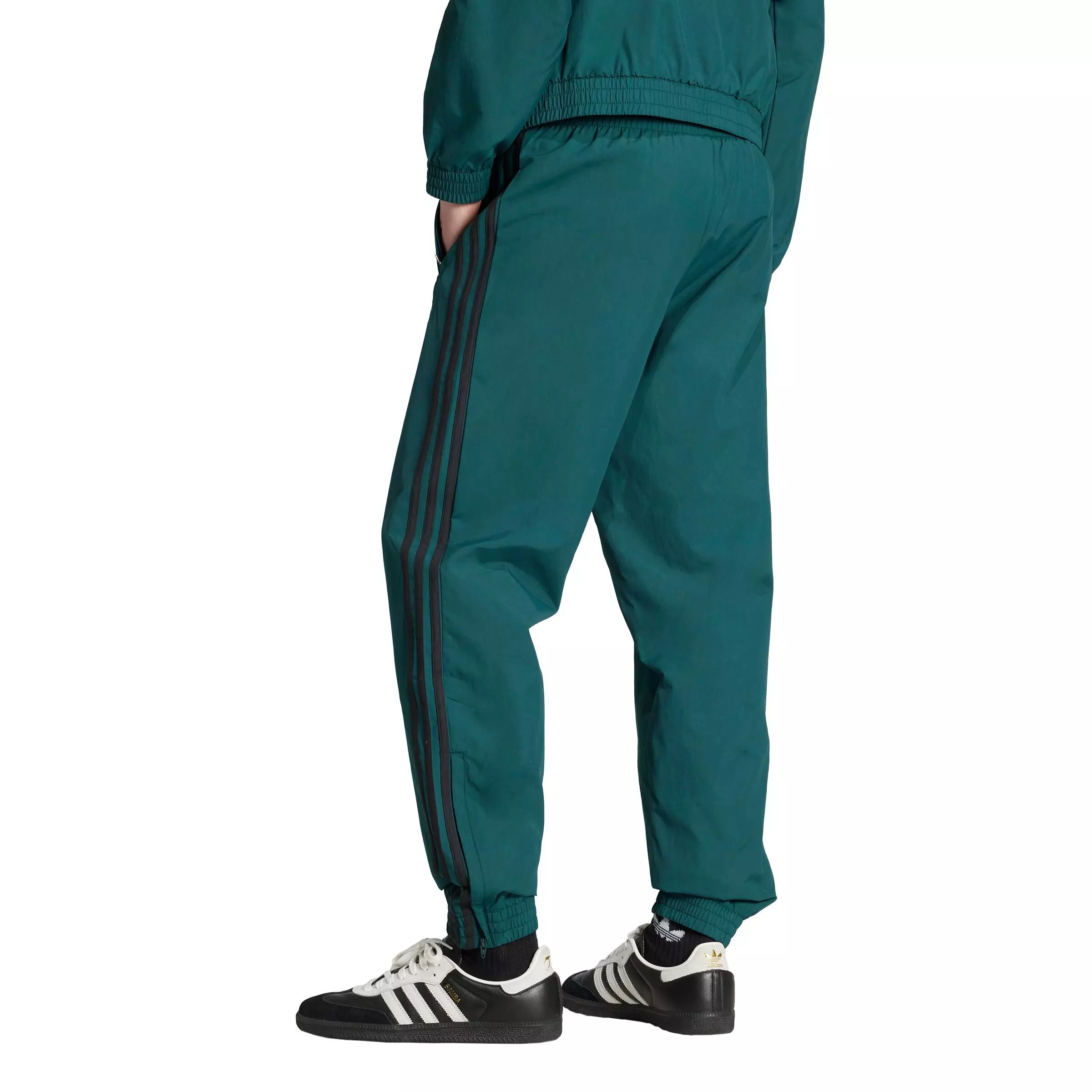 adidas Originals Men's Adicolor Woven Firebird Track Tracksuit Bottoms -Teal - TEAL