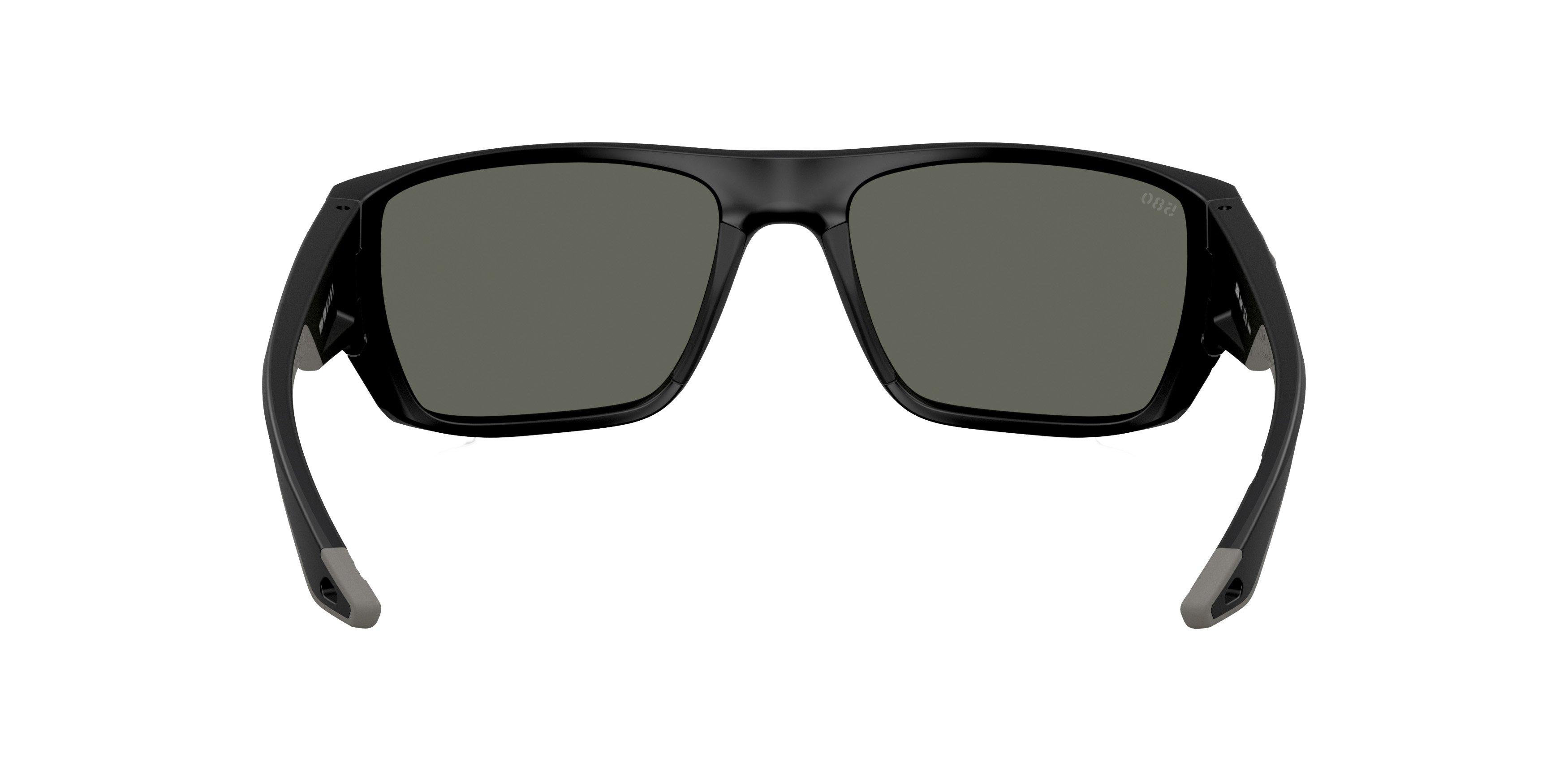 Costa Del Mar Finlet Gray 580G Polarized Sunglasses - Matte Black - BLACK/GREY Thumbnail View 3