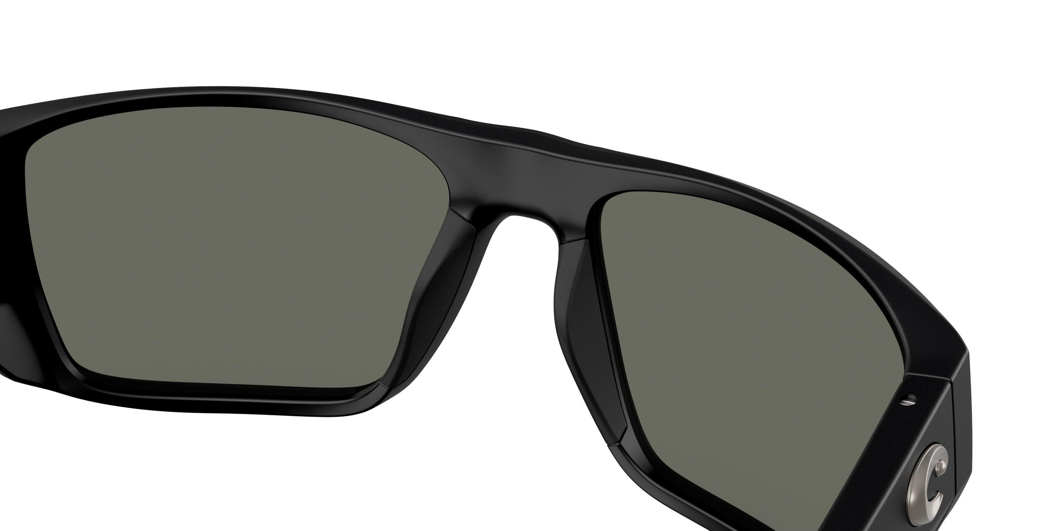 Costa Del Mar Finlet Gray 580G Polarized Sunglasses - Matte Black - BLACK/GREY Thumbnail View 6