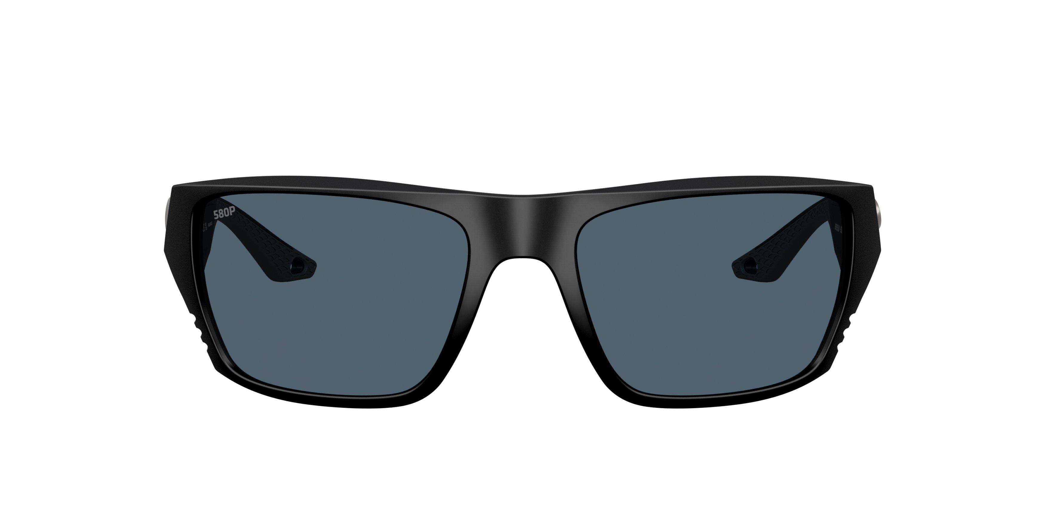 Costa Del Mar Finlet Grey 580P Polarized Sunglasses - Matte Black - BLACK/GREY Thumbnail View 2