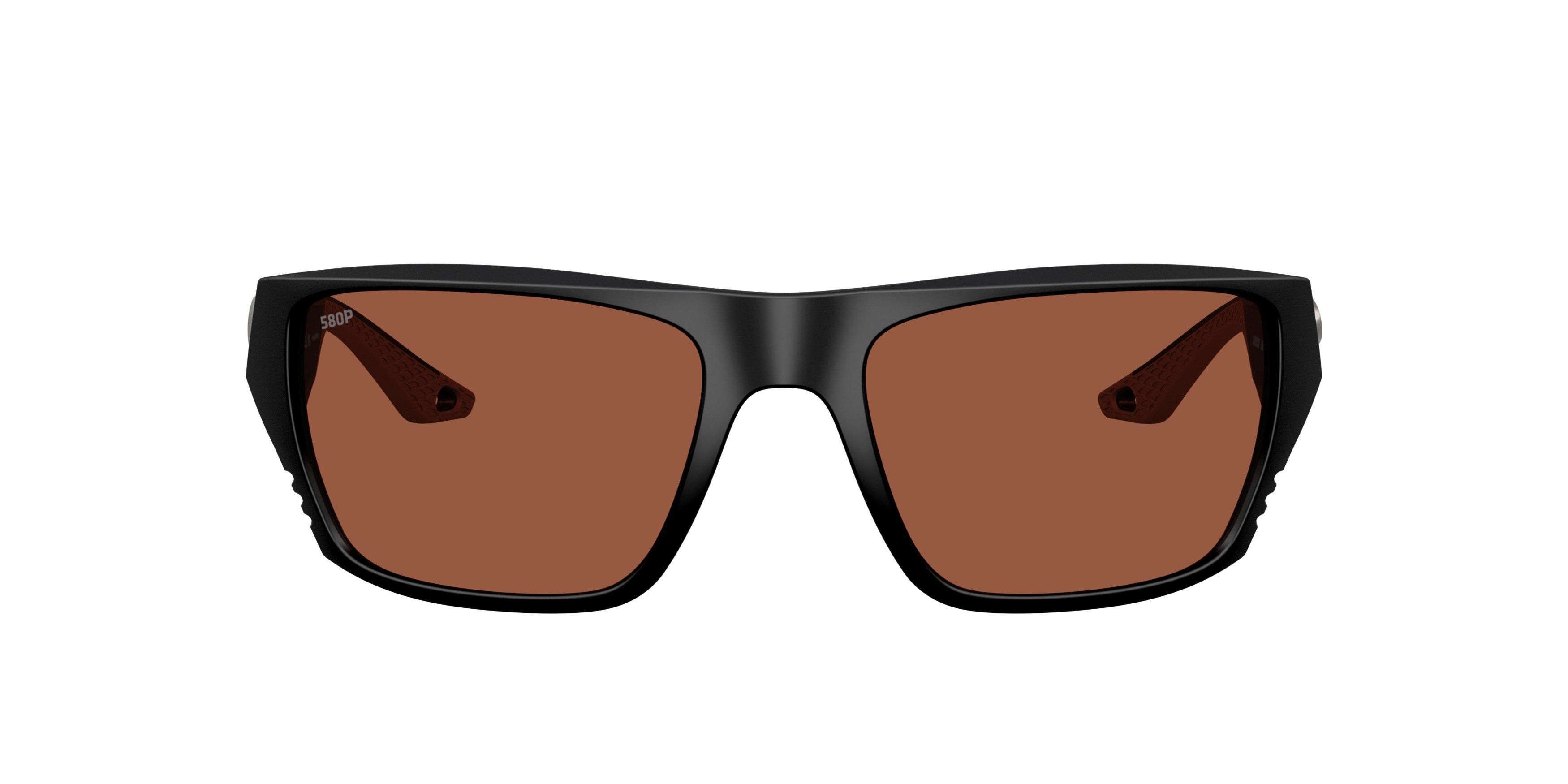 Costa Del Mar Finlet Copper 580P Polarized Sunglasses - Matte Black - BLACK/COPPER Thumbnail View 2