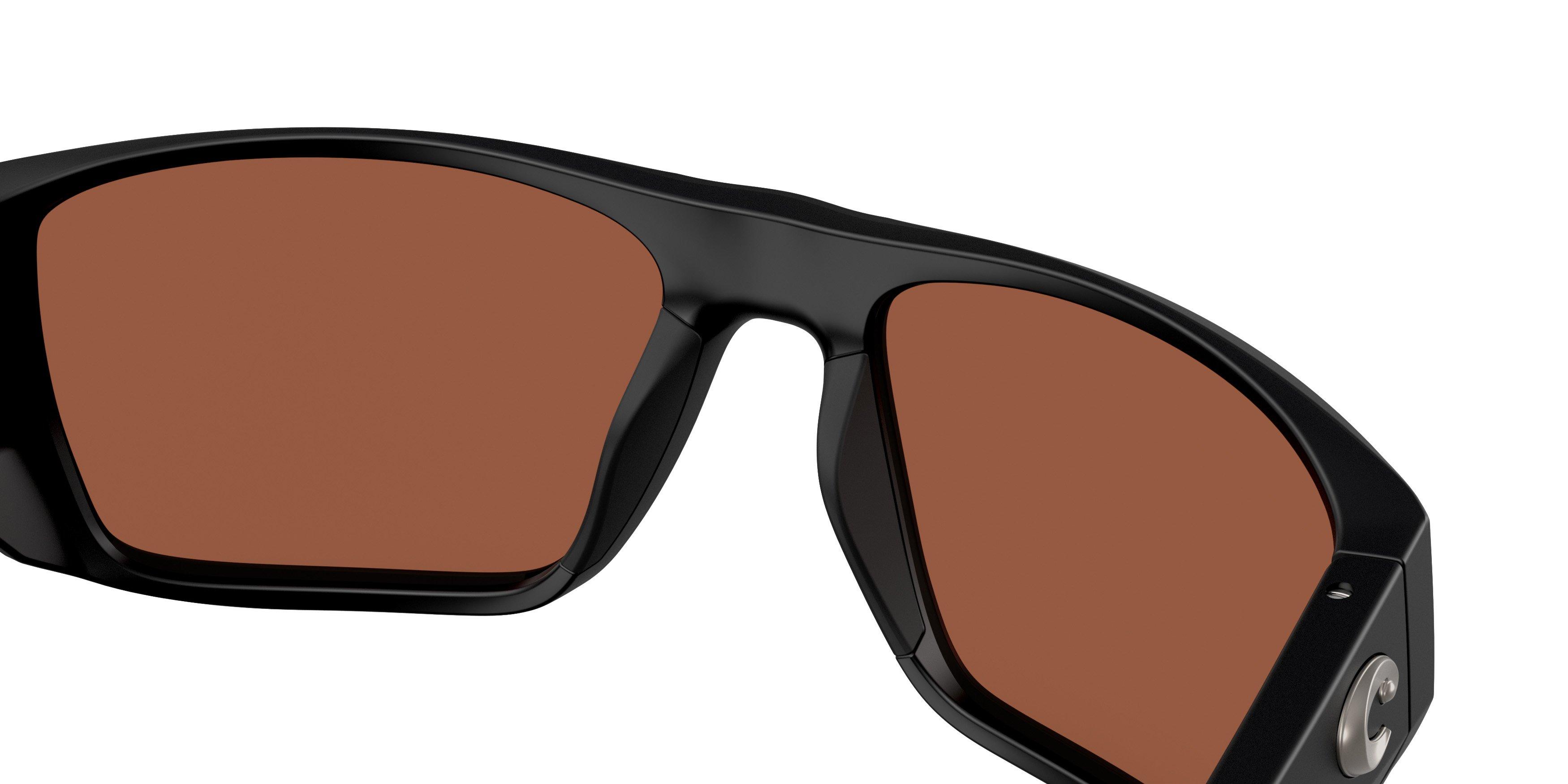 Costa Del Mar Finlet Copper 580P Polarized Sunglasses - Matte Black - BLACK/COPPER Thumbnail View 6