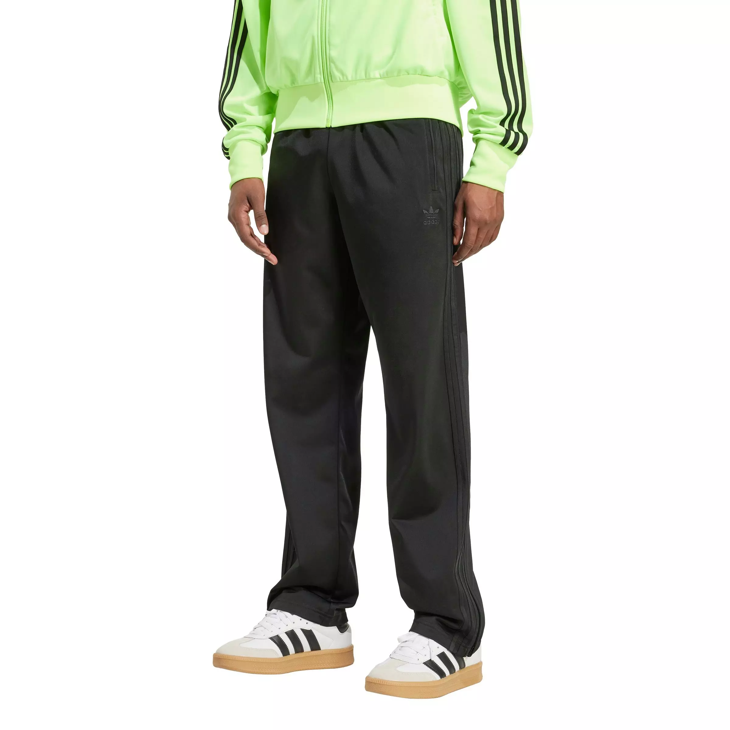 adidas Originals Men's Adicolor Classics Firebird Track Tracksuit Bottoms -Black - BLACK