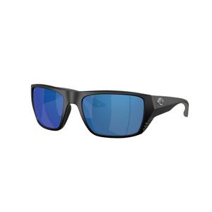 Costa Del Mar Finlet Blue Mirror 580P Polarized Sunglasses - Matte Black