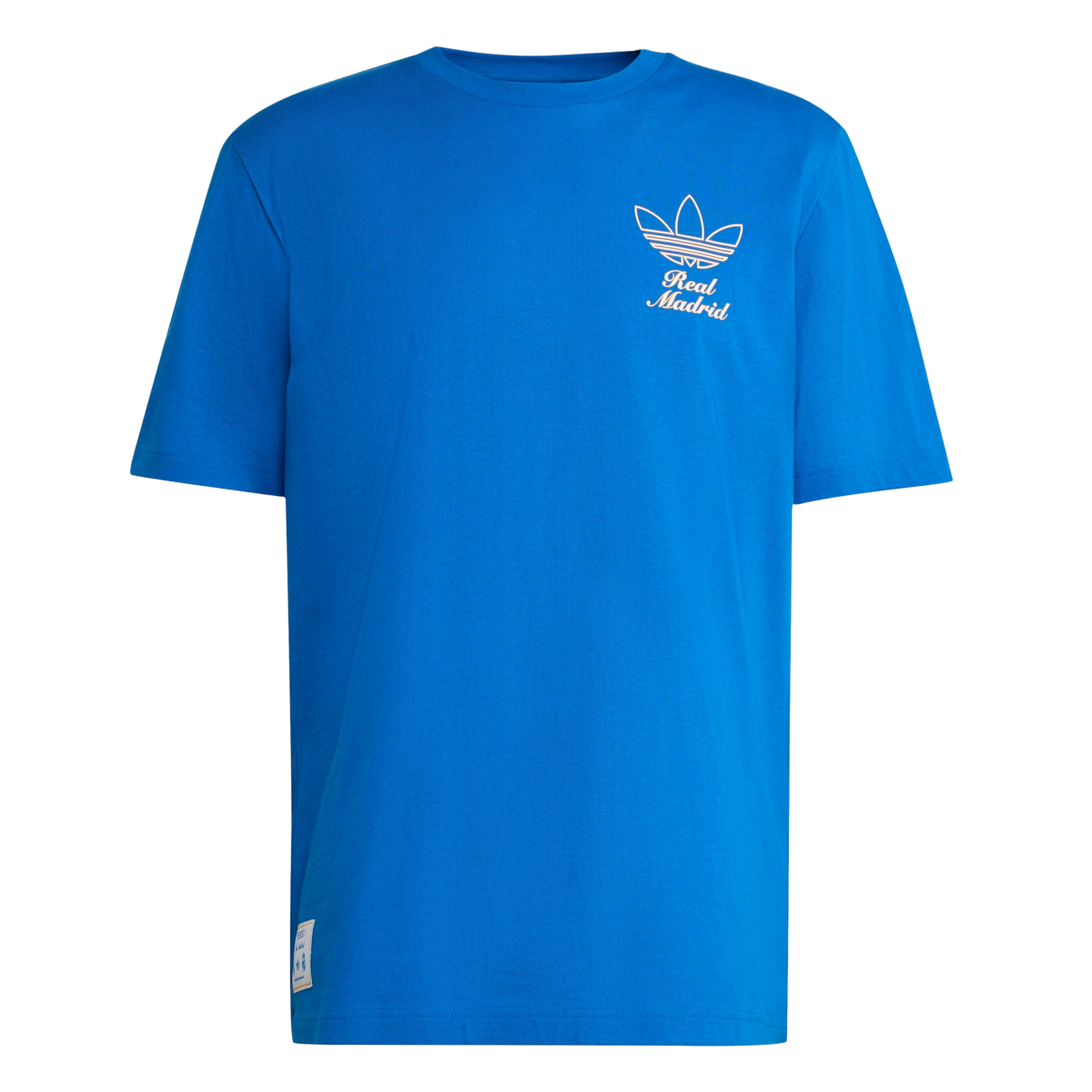 adidas Originals Men's Real Madrid Terrace Icons Graphic T-Shirt -Blue - BLUE Thumbnail View 6