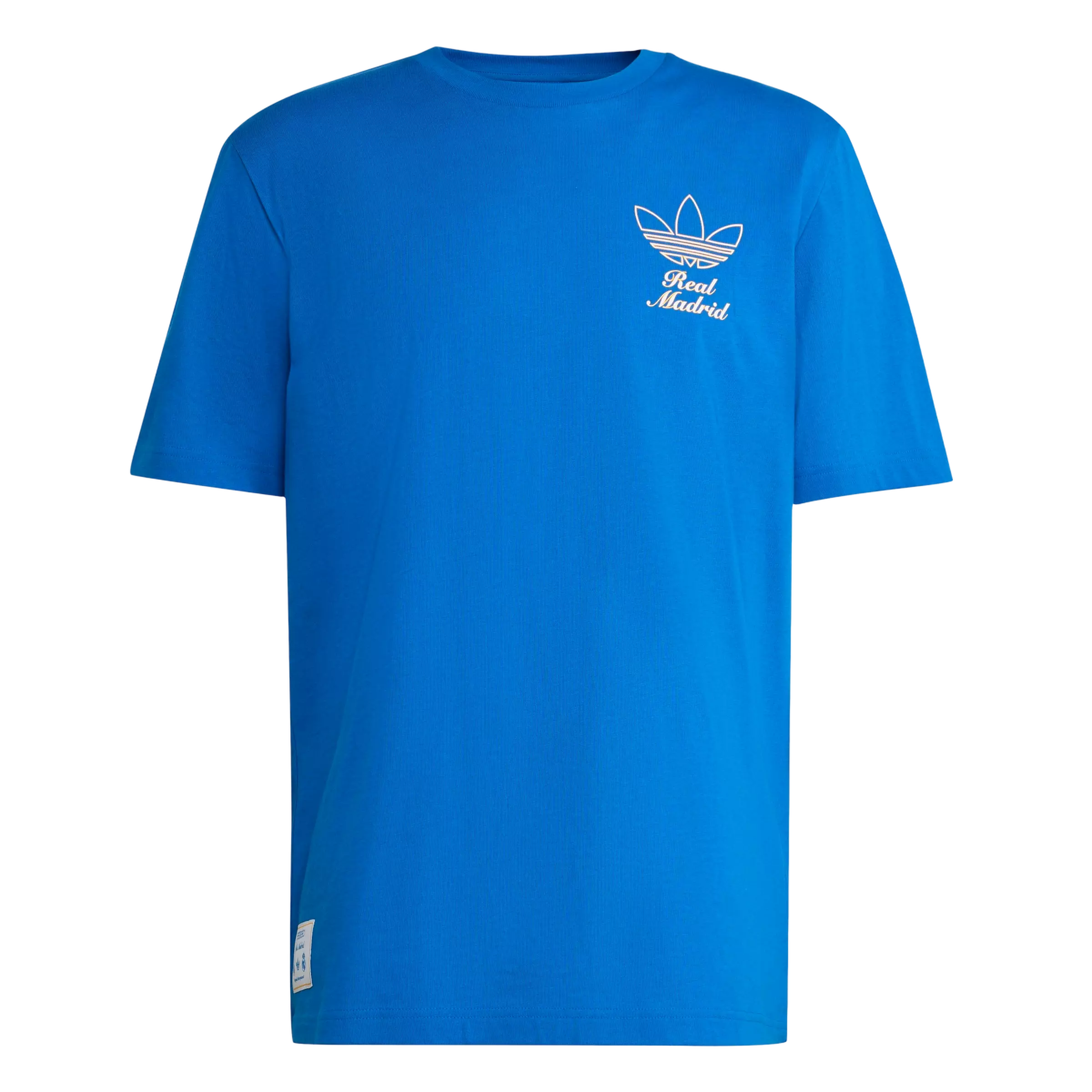 adidas Originals Men's Real Madrid Terrace Icons Graphic T-Shirt -Blue - BLUE