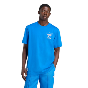 adidas Originals Men's Real Madrid Terrace Icons Graphic T-Shirt -Blue