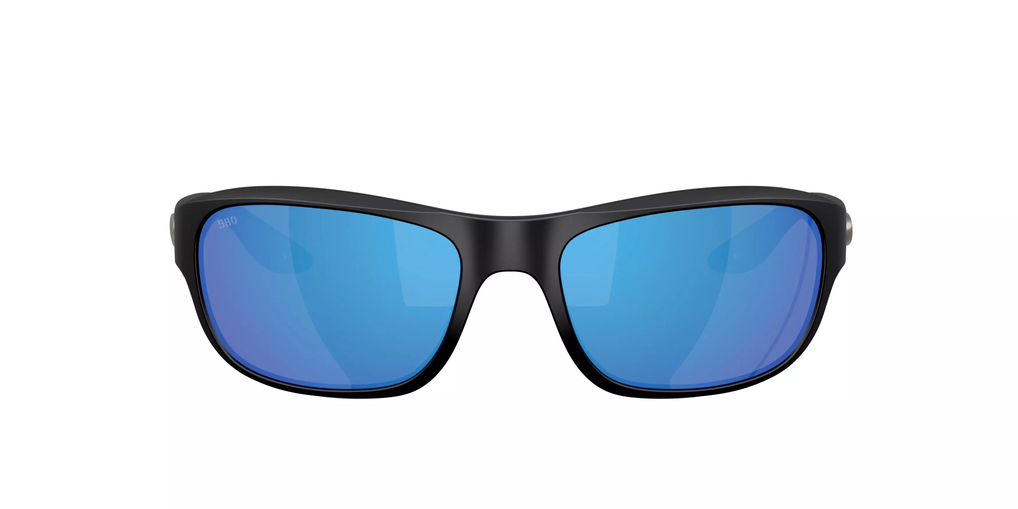 Costa Del Mar Clipperton Blue Mirror 580G Polarized Sunglasses - Matte Black - BLACK/BLUE