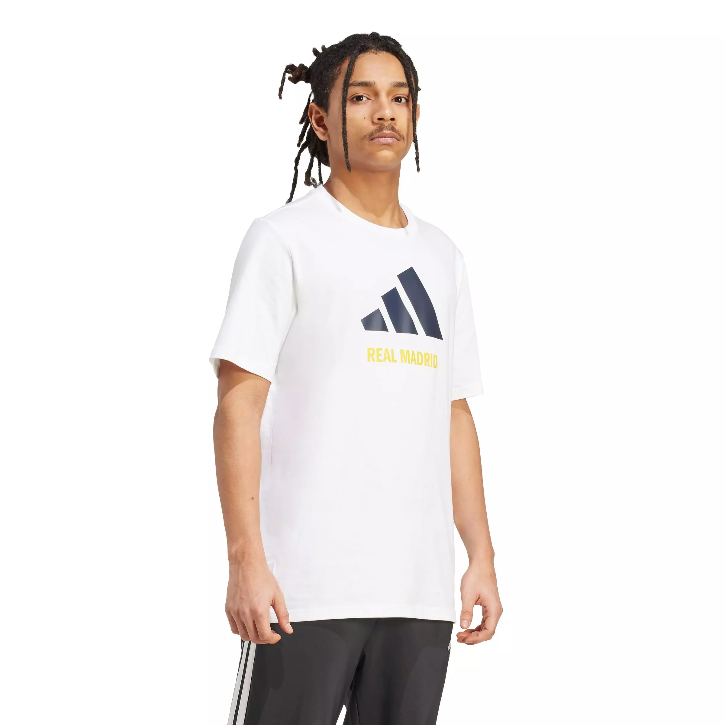 adidas Men's Real Madrid Seasonal Graphic T-Shirt -White - WHITE