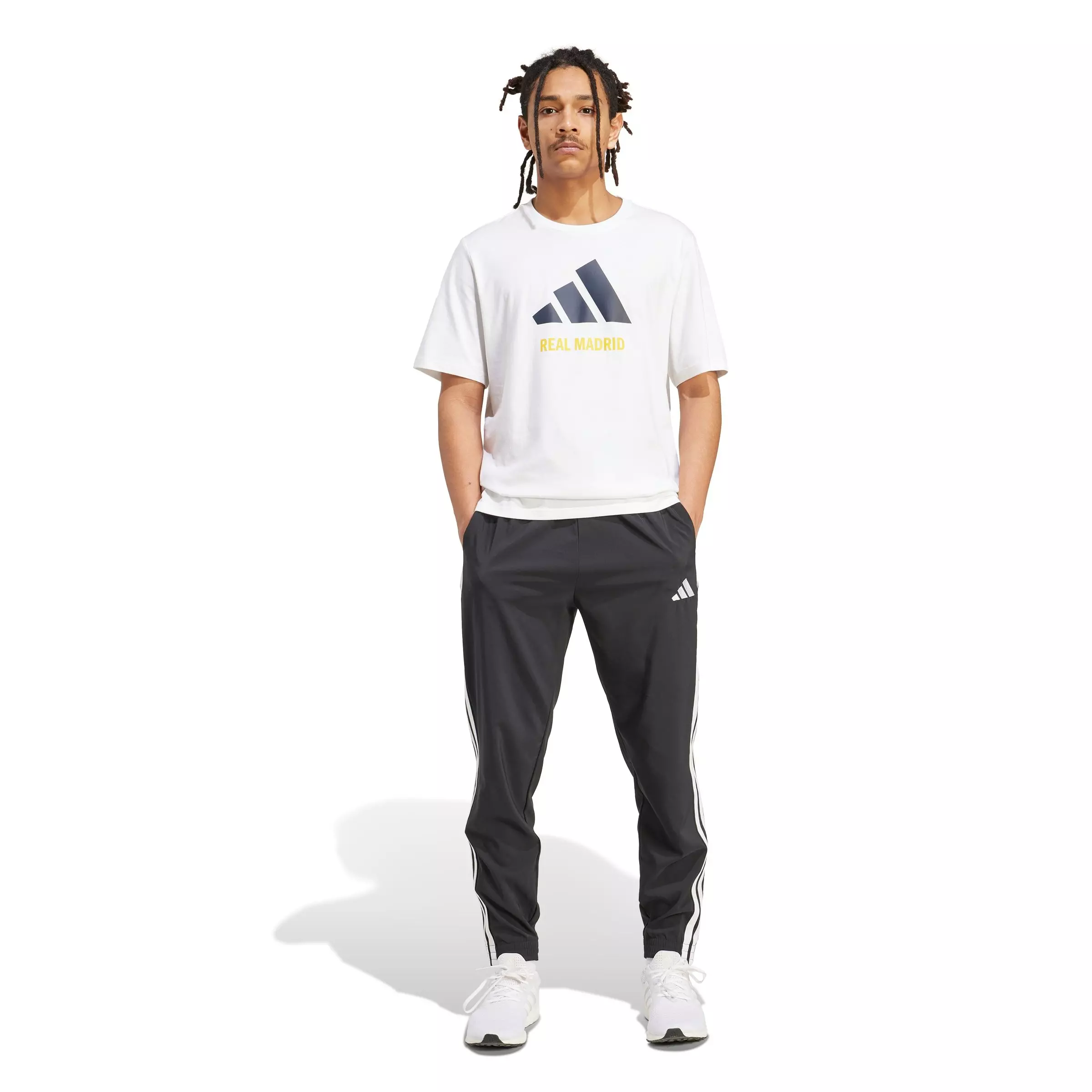 adidas Men's Real Madrid Seasonal Graphic T-Shirt -White - WHITE