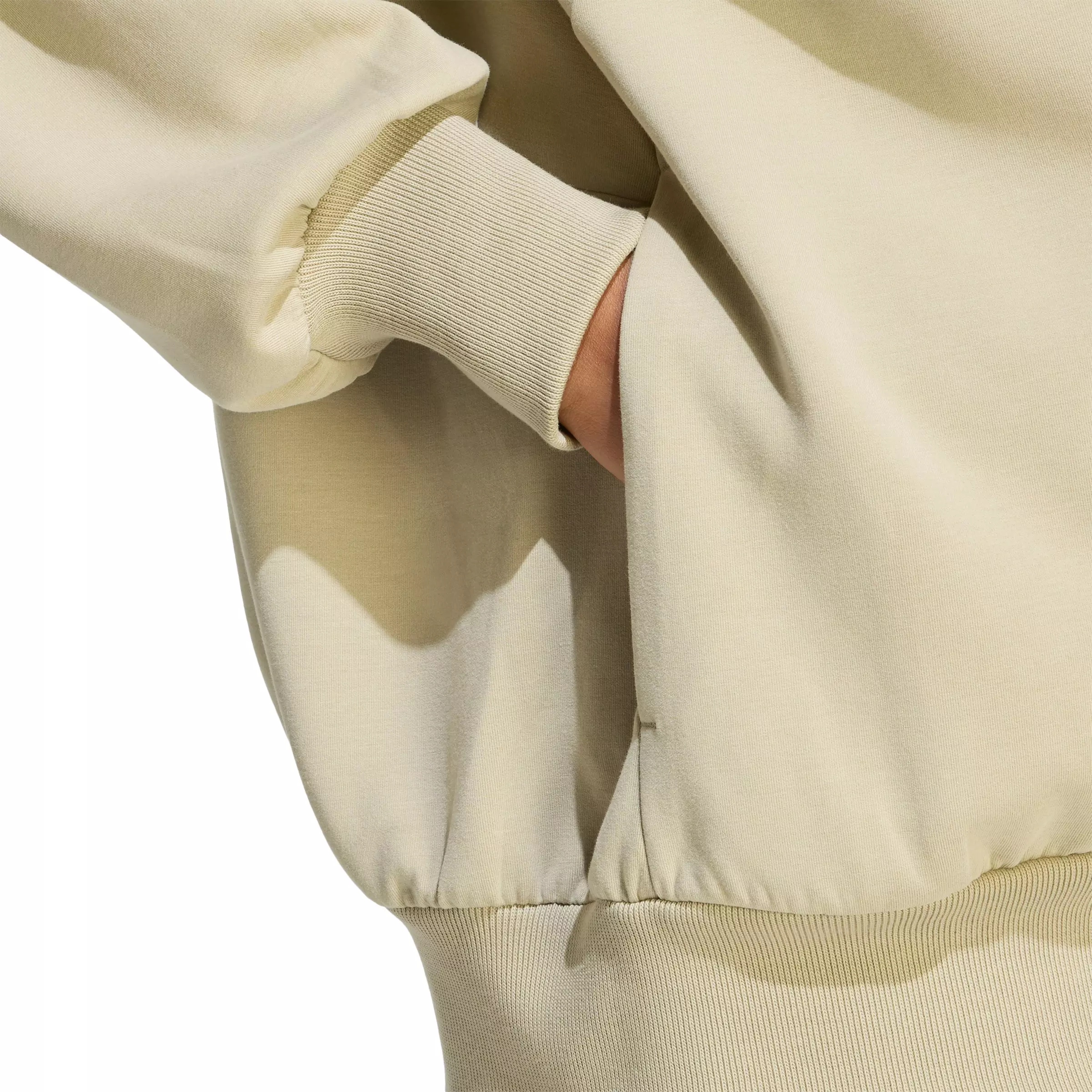 adidas Women's Soft Lux Loose Full-Zip Jacket - Khaki - KHAKI