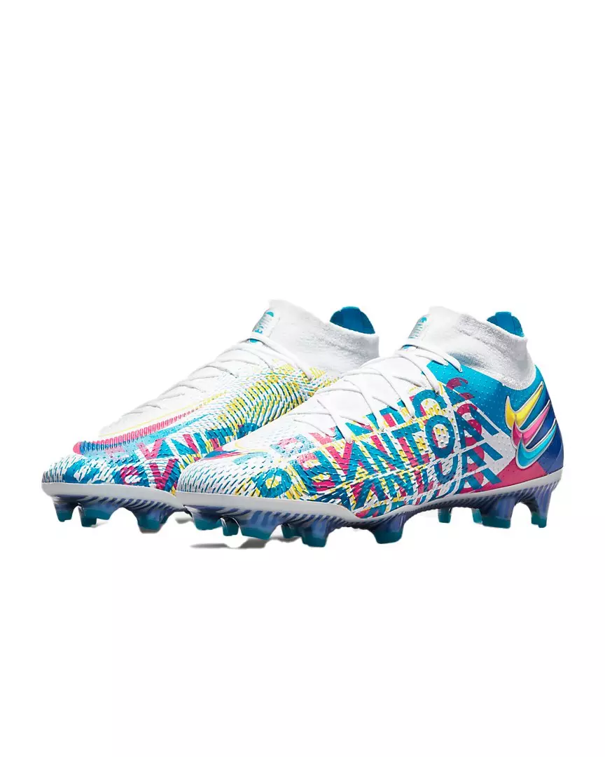 Nike Phantom GT Elite Dynamic Fit 3D "White/Multi Color" Firm-Ground Women's Soccer Cleat - BLUE
