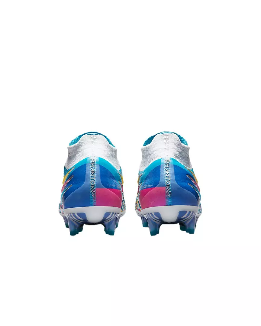 Nike Phantom GT Elite Dynamic Fit 3D "White/Multi Color" Firm-Ground Women's Soccer Cleat - BLUE