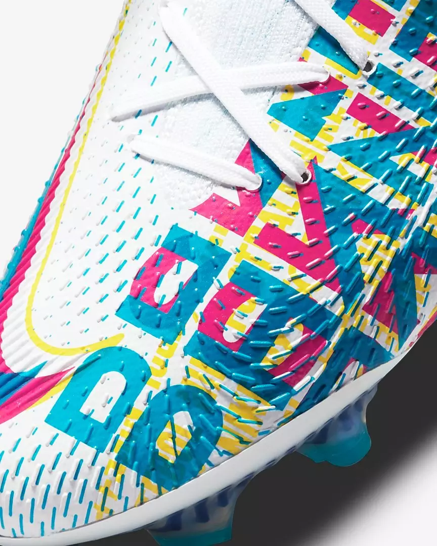 Nike Phantom GT Elite Dynamic Fit 3D "White/Multi Color" Firm-Ground Women's Soccer Cleat - BLUE