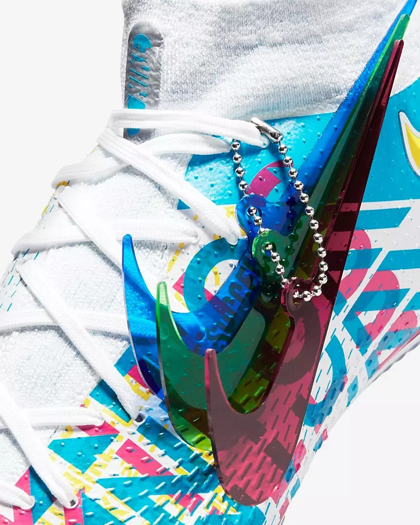 Nike Phantom GT Elite Dynamic Fit 3D "White/Multi Color" Firm-Ground Women's Soccer Cleat - BLUE