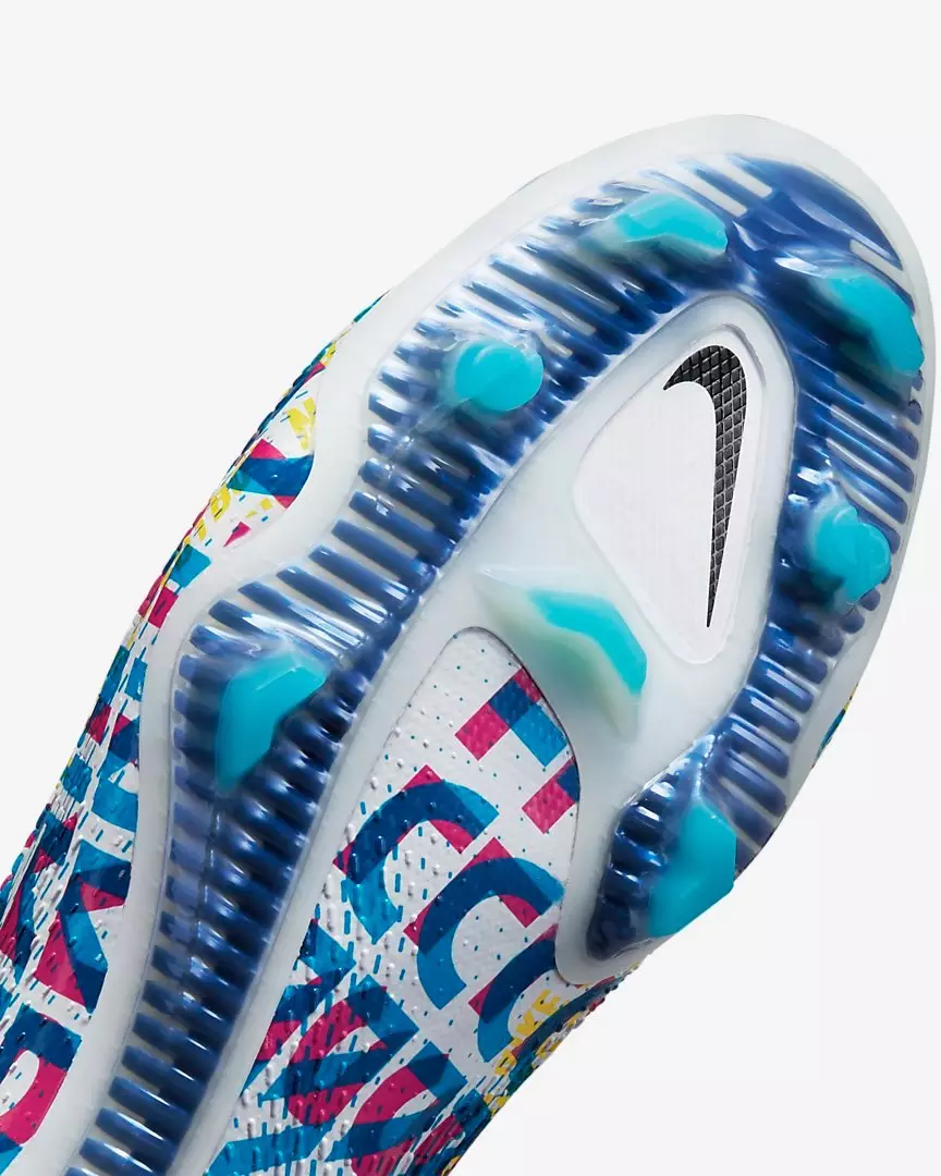 Nike Phantom GT Elite Dynamic Fit 3D "White/Multi Color" Firm-Ground Women's Soccer Cleat - BLUE