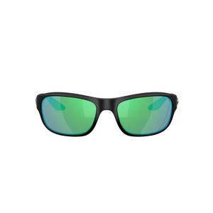 Costa Del Mar Clipperton Green Mirror 580G Polarized Sunglasses - Matte Black