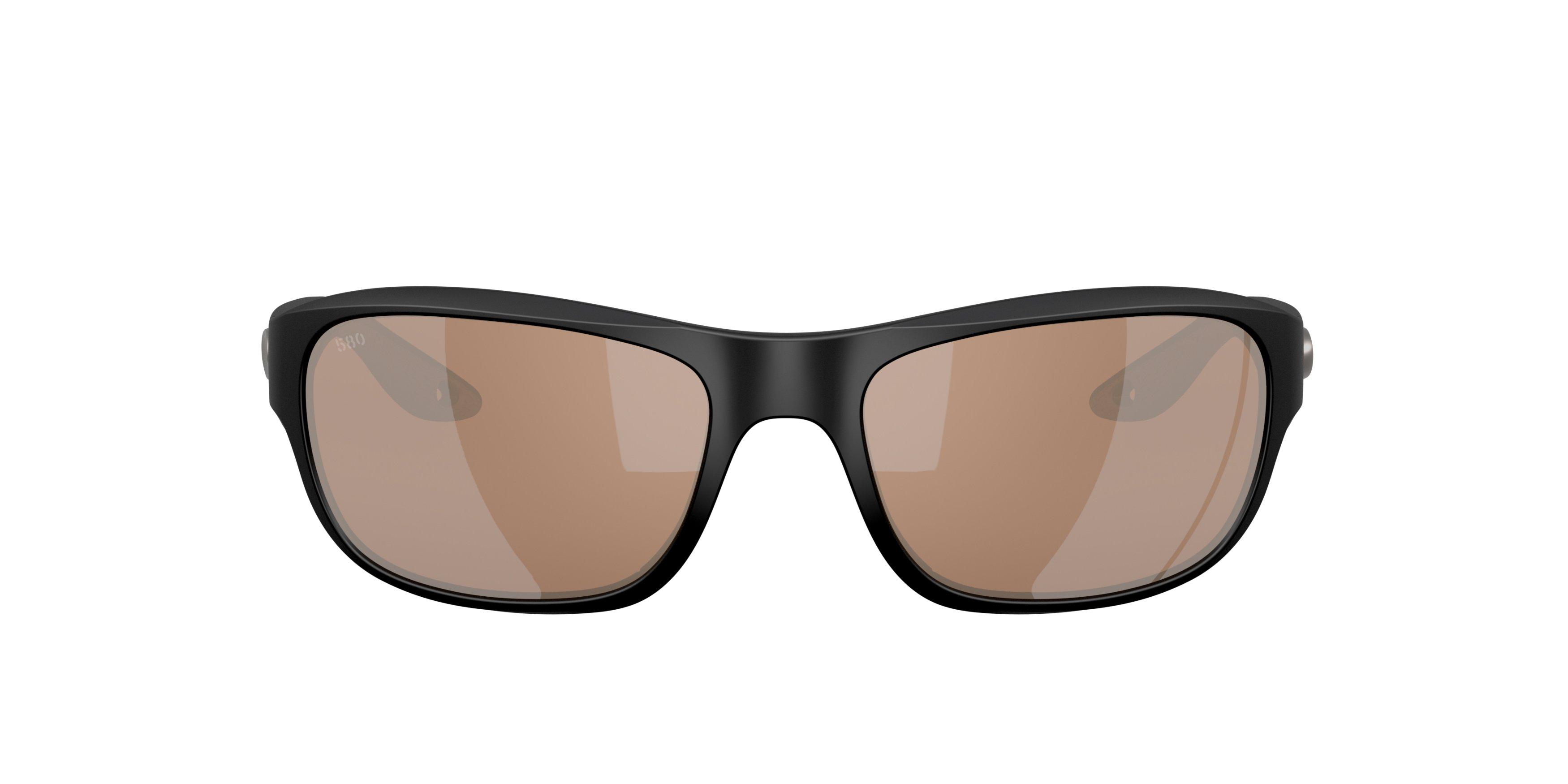 Costa Del Mar Clipperton Copper Silver Mirror 580G Polarized Sunglasses - Matte Black - BLACK/COPPER Thumbnail View 2