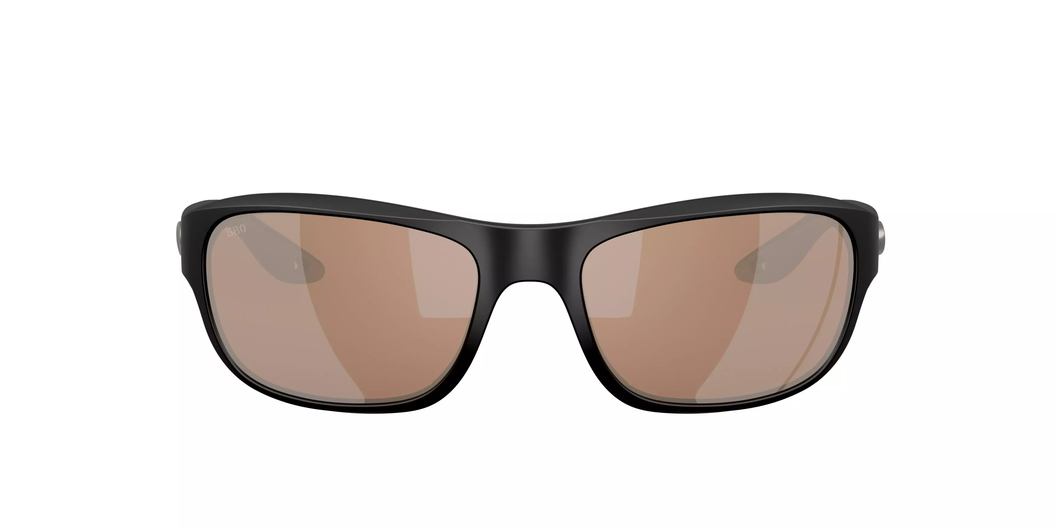 Costa Del Mar Clipperton Copper Silver Mirror 580G Polarized Sunglasses - Matte Black - BLACK/COPPER