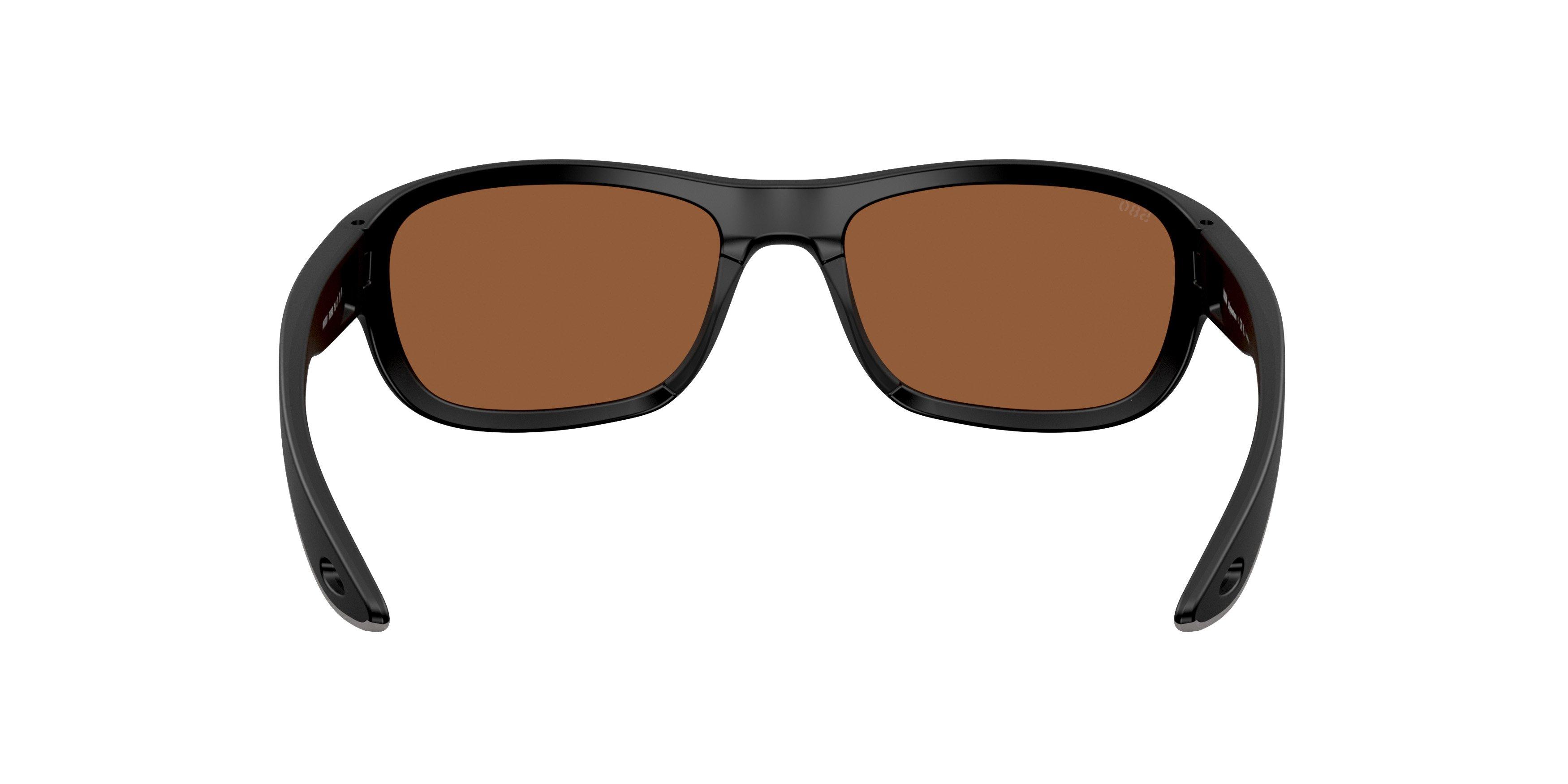 Costa Del Mar Clipperton Copper Silver Mirror 580G Polarized Sunglasses - Matte Black - BLACK/COPPER Thumbnail View 3