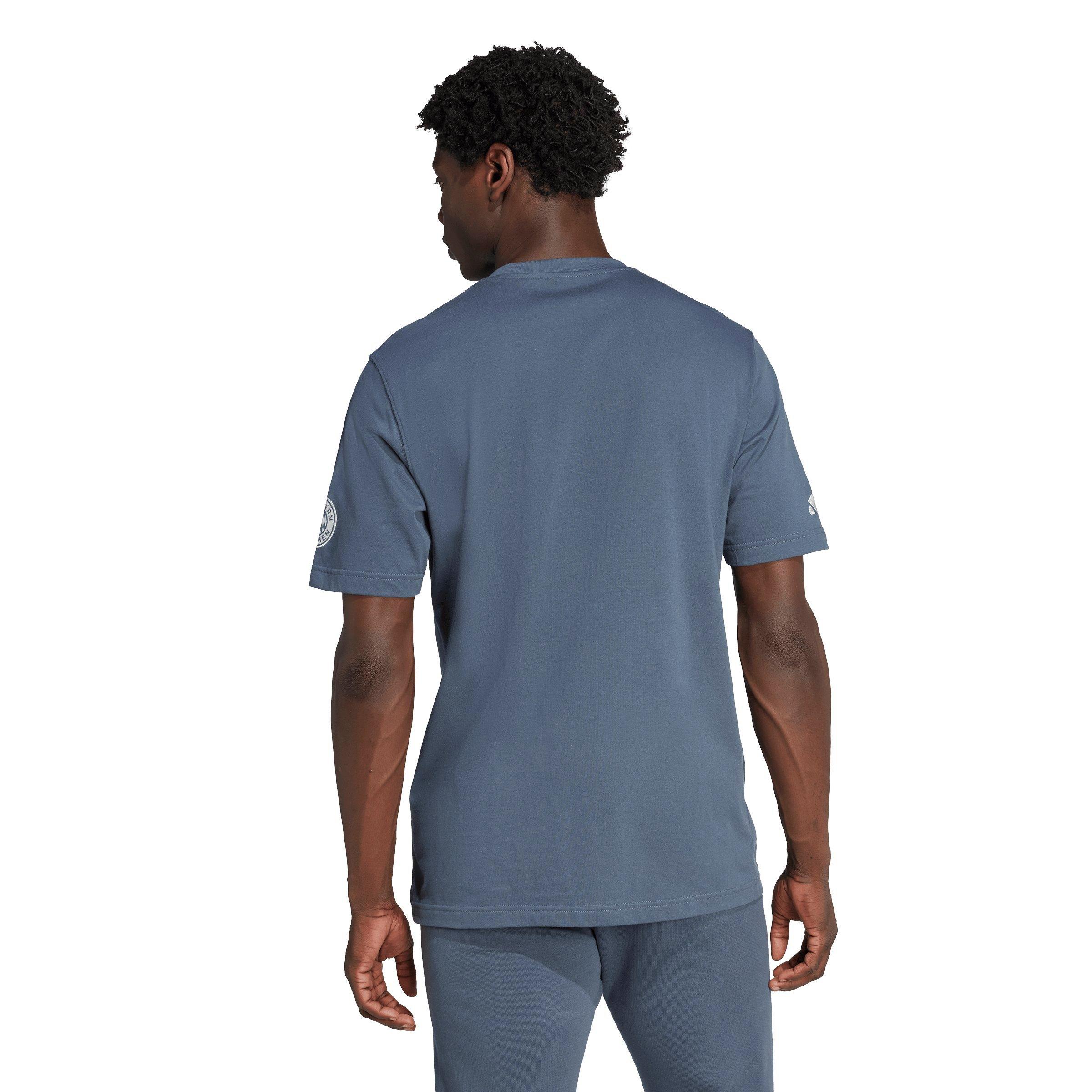 adidas Men's FC Bayern US Pack T-Shirt -Grey - GREY Thumbnail View 2