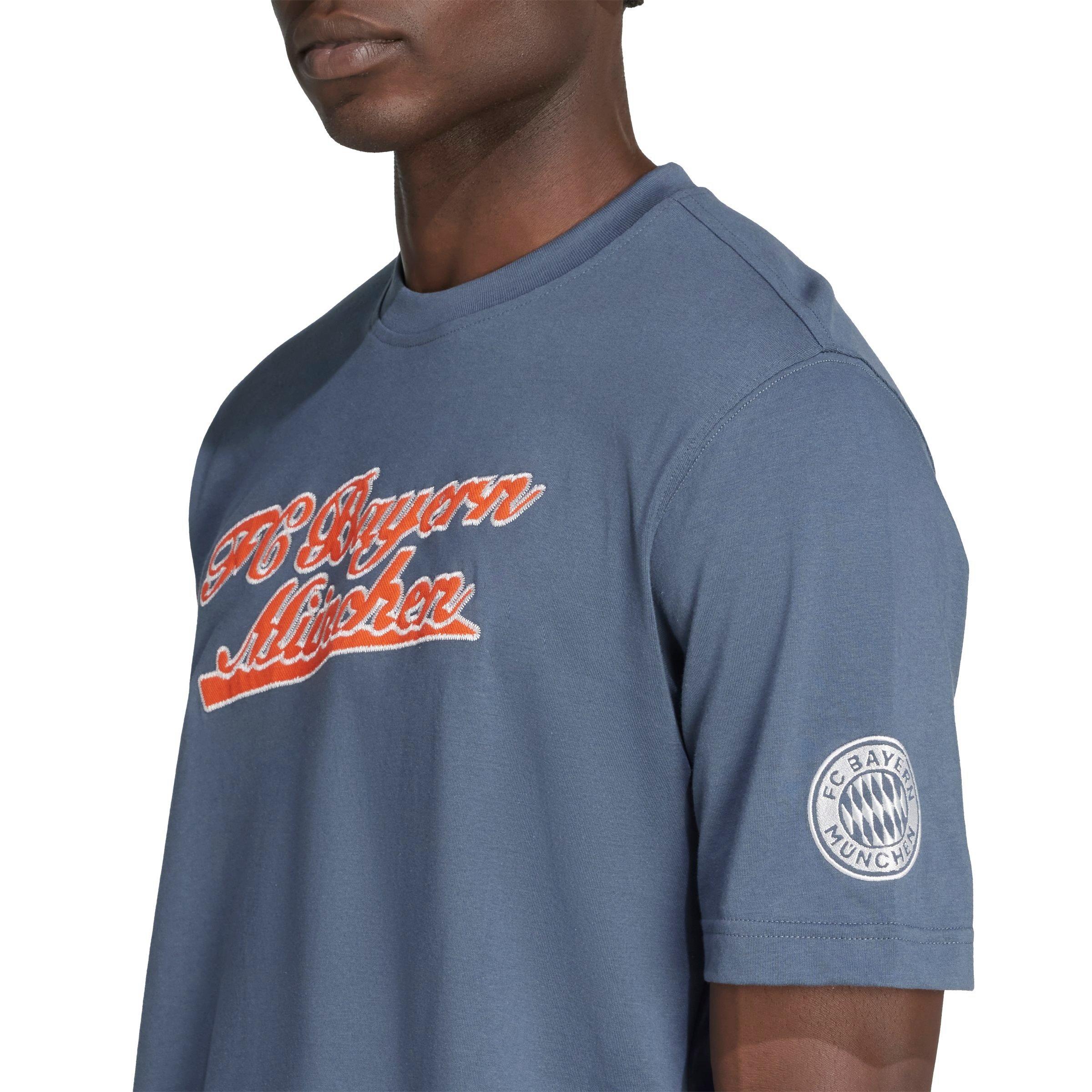 adidas Men's FC Bayern US Pack T-Shirt - Grey - GREY Thumbnail View 3