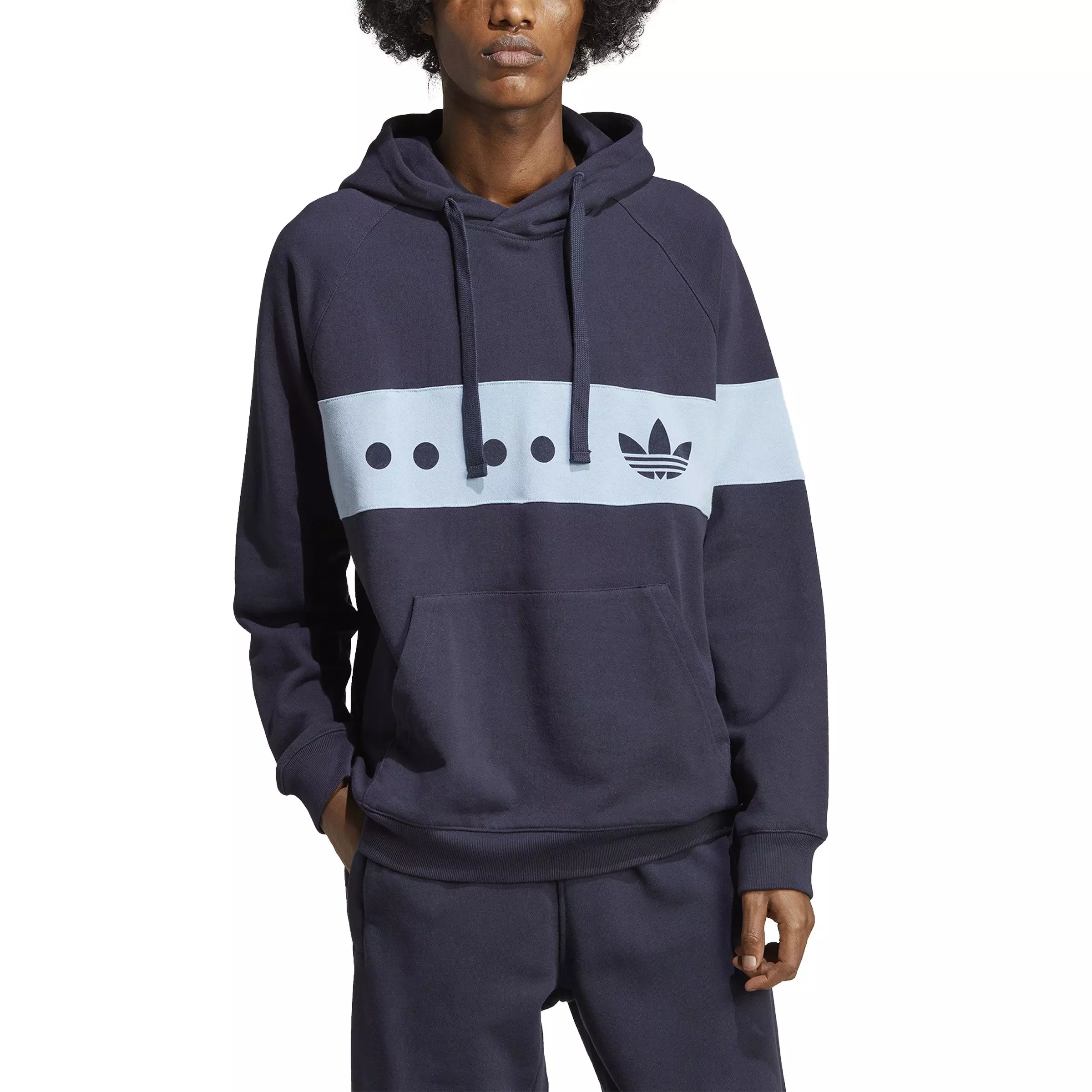 adidas Men's Originals RIFTA City Boy Hoodie-Blue - Hibbett