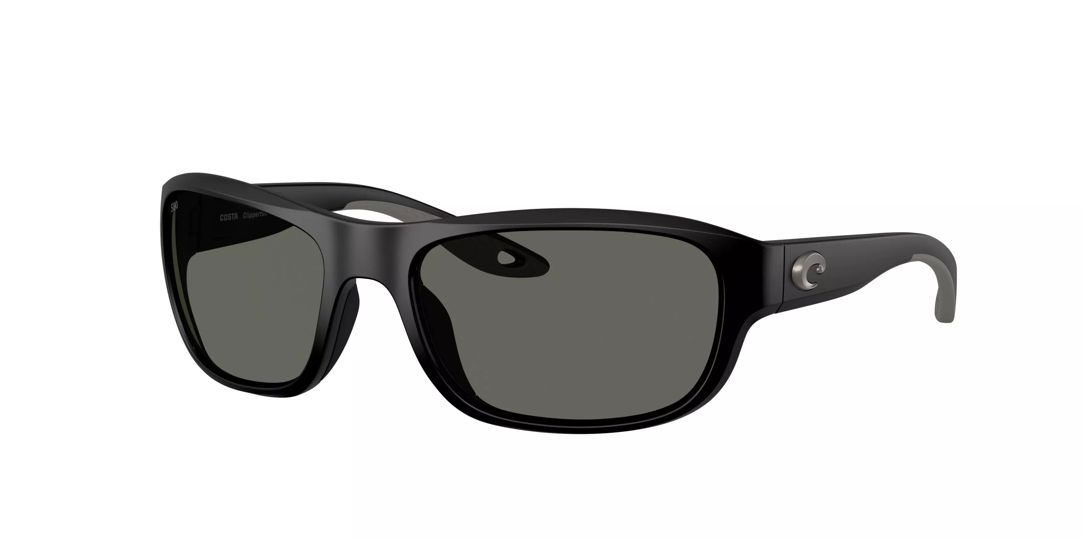 Costa Del Mar Clipperton Grey 580G Polarized Sunglasses - Matte Black - BLACK/GREY