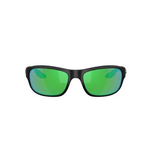 Costa Del Mar Clipperton Green Mirror 580P Polarized Sunglasses - Matte Black