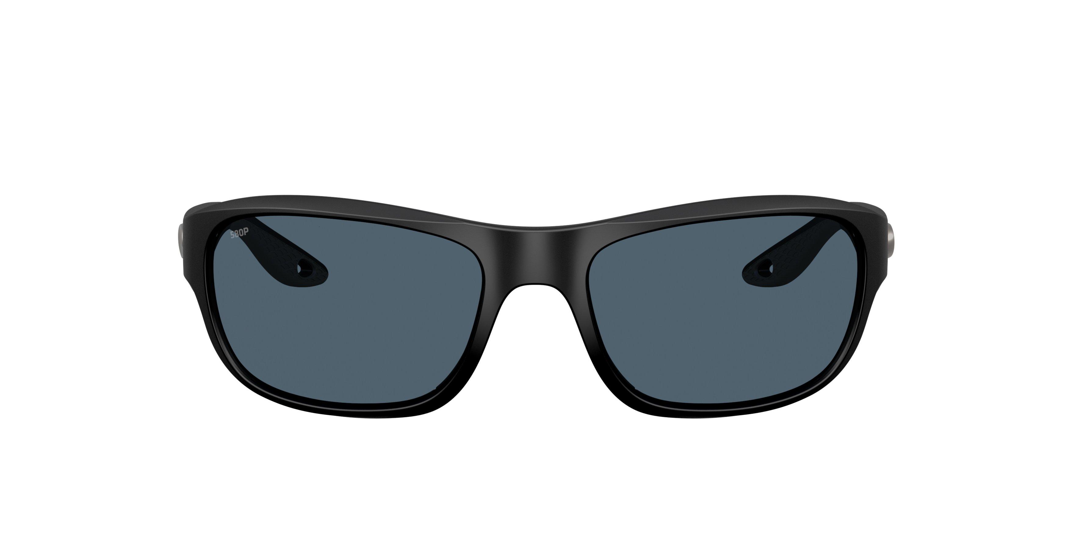 Costa Del Mar Clipperton Grey 580P Polarized Sunglasses - Matte Black - BLACK/GREY Thumbnail View 2