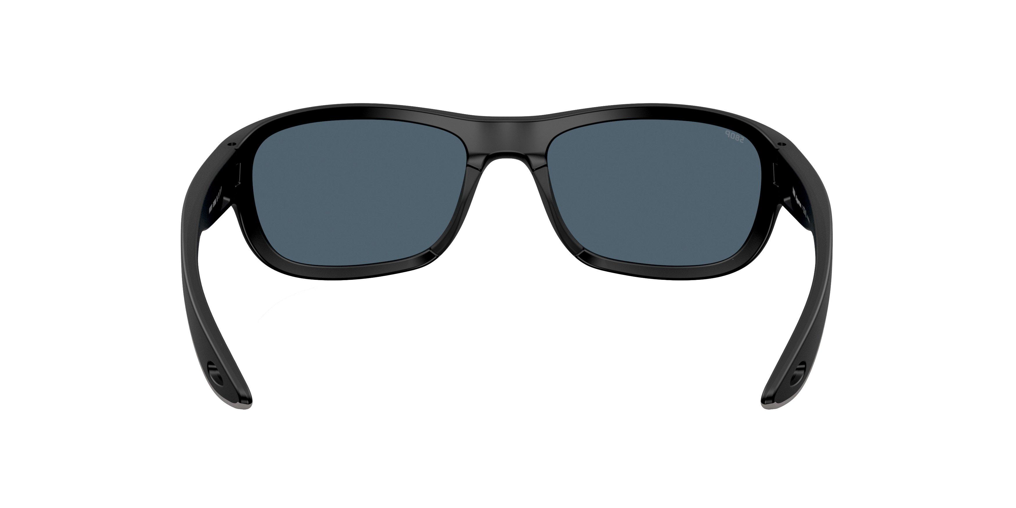 Costa Del Mar Clipperton Grey 580P Polarized Sunglasses - Matte Black - BLACK/GREY Thumbnail View 3