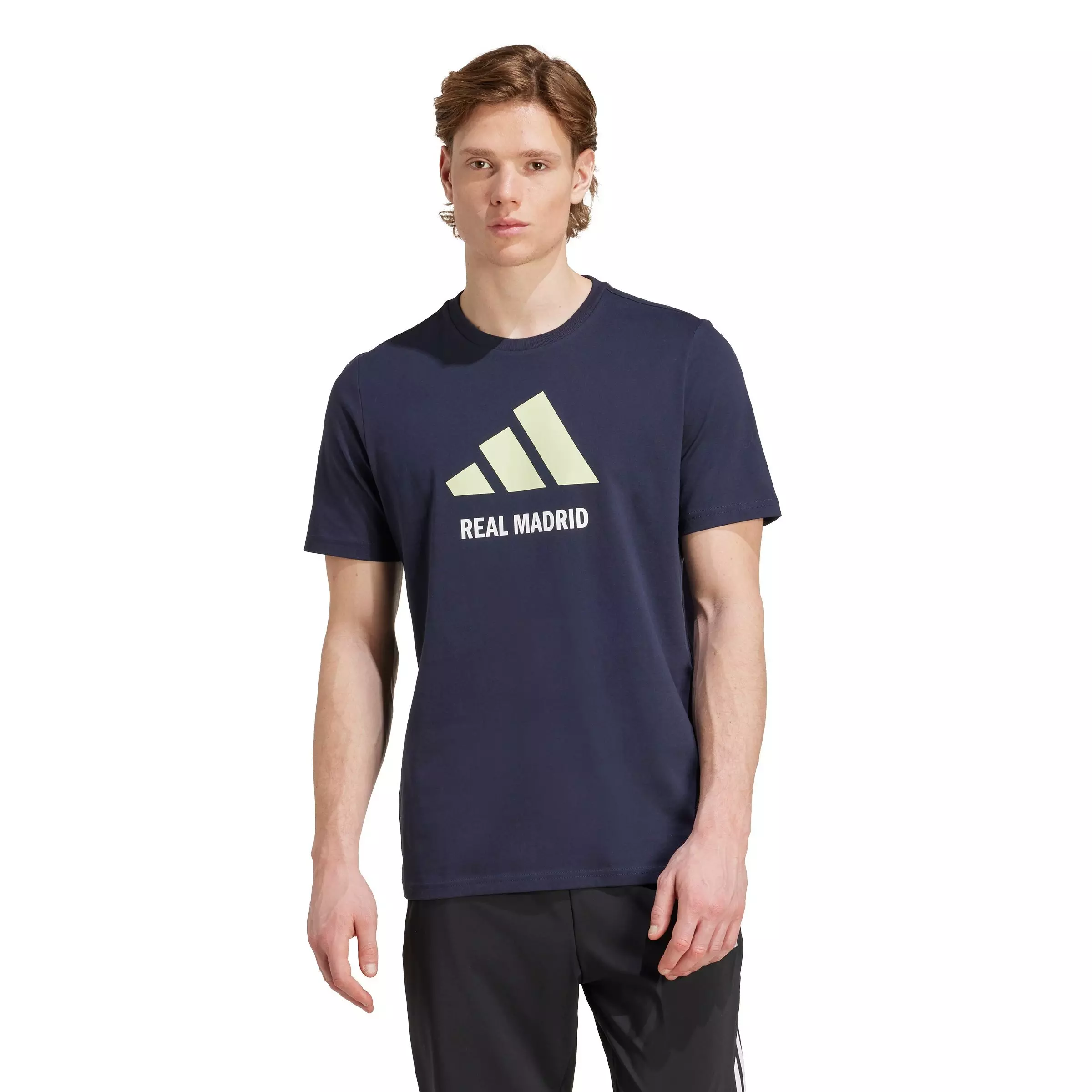 adidas Men's Real Madrid Seasonal Graphic T-Shirt -Blue - BLUE