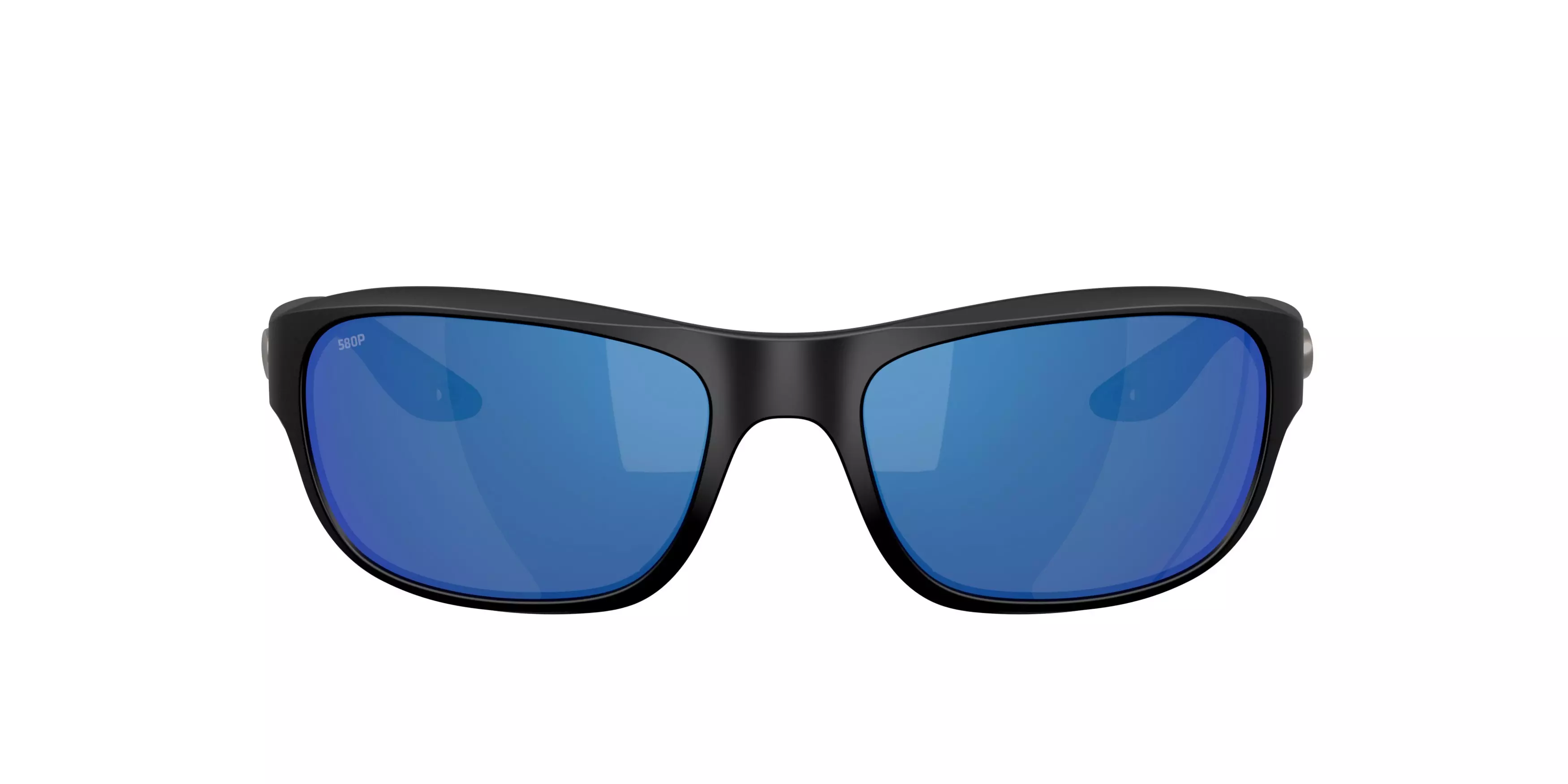 Costa Del Mar Clipperton Blue Mirror 580P Polarized Sunglasses - Matte Black - BLACK/BLUE