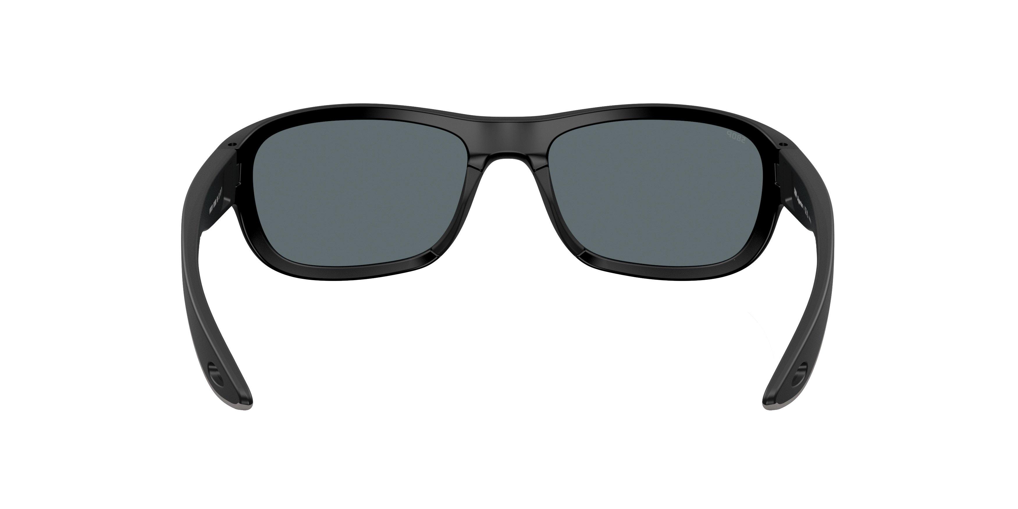 Costa Del Mar Clipperton Blue Mirror 580P Polarized Sunglasses - Matte Black - BLACK/BLUE Thumbnail View 3