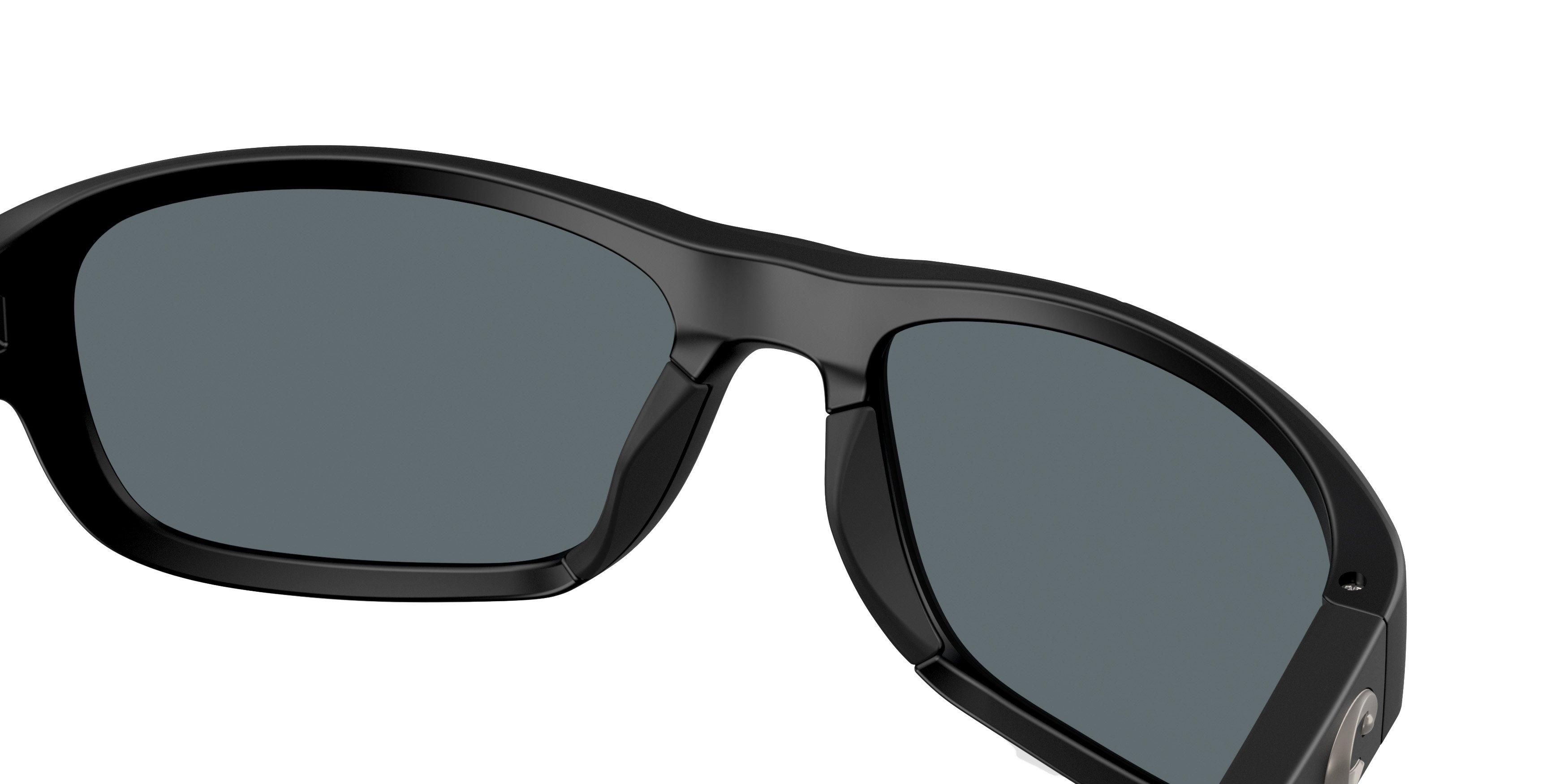 Costa Del Mar Clipperton Blue Mirror 580P Polarized Sunglasses - Matte Black - BLACK/BLUE Thumbnail View 6