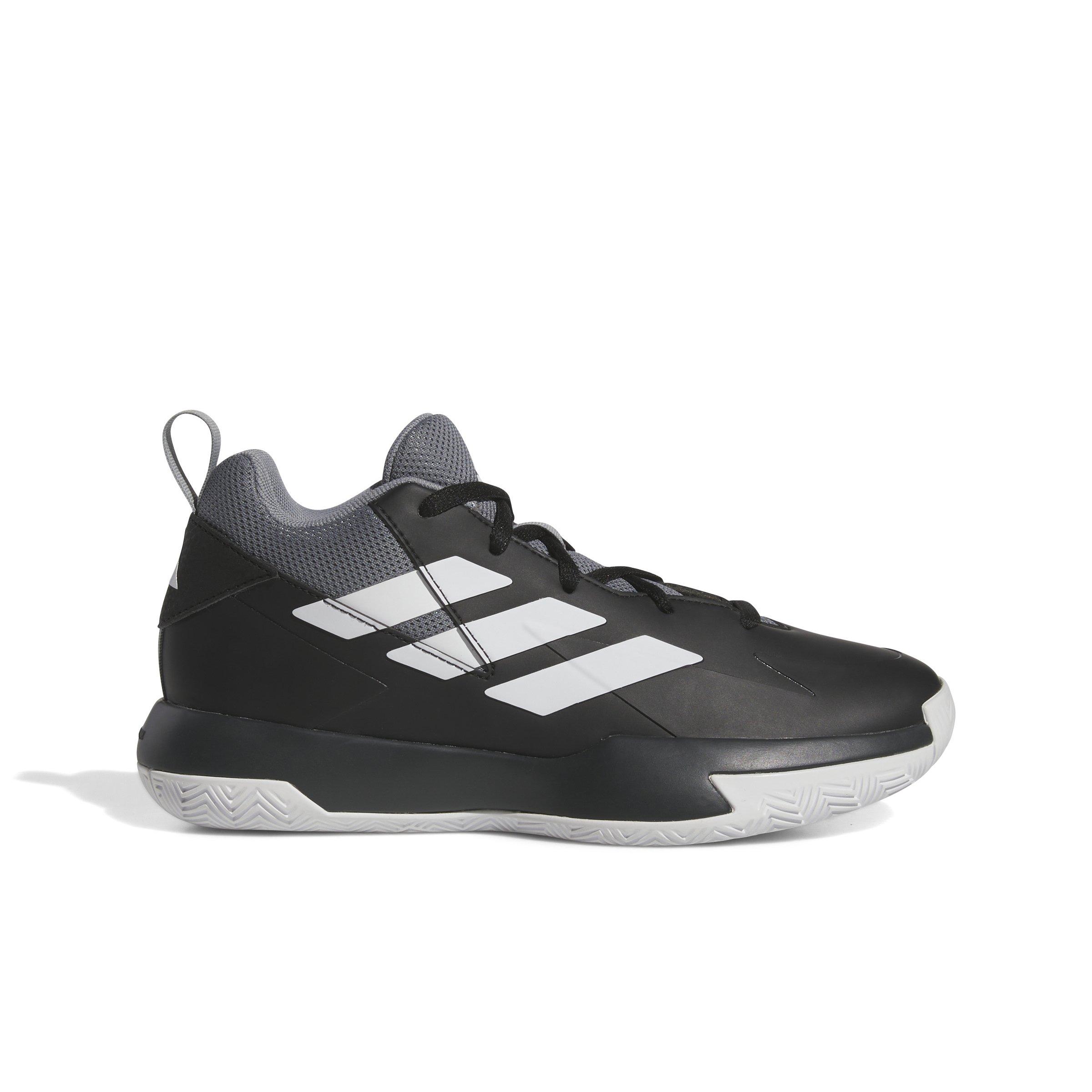 adidas Cross 'Em Up Select Grade School Boys' "Core Black/Ftwr White/Grey Three" Basketball Shoe