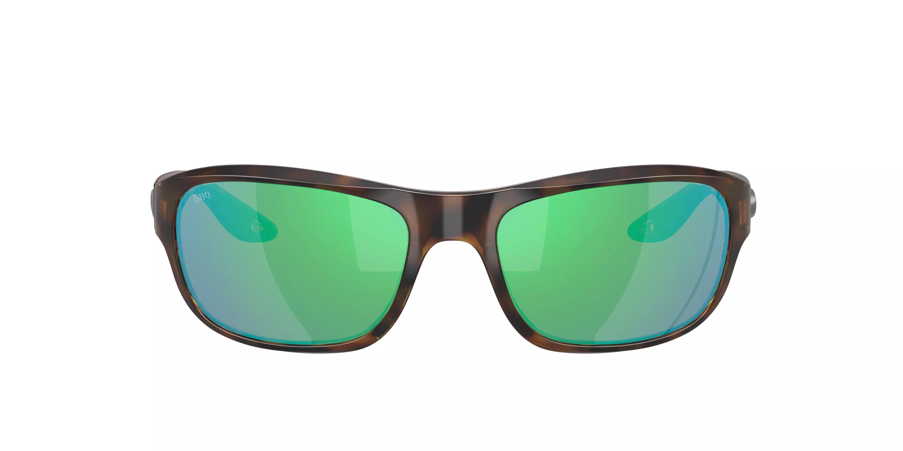 Costa Del Mar Clipperton Green Mirror 580G Polarized Sunglasses - Tortoise - BROWN/GREEN