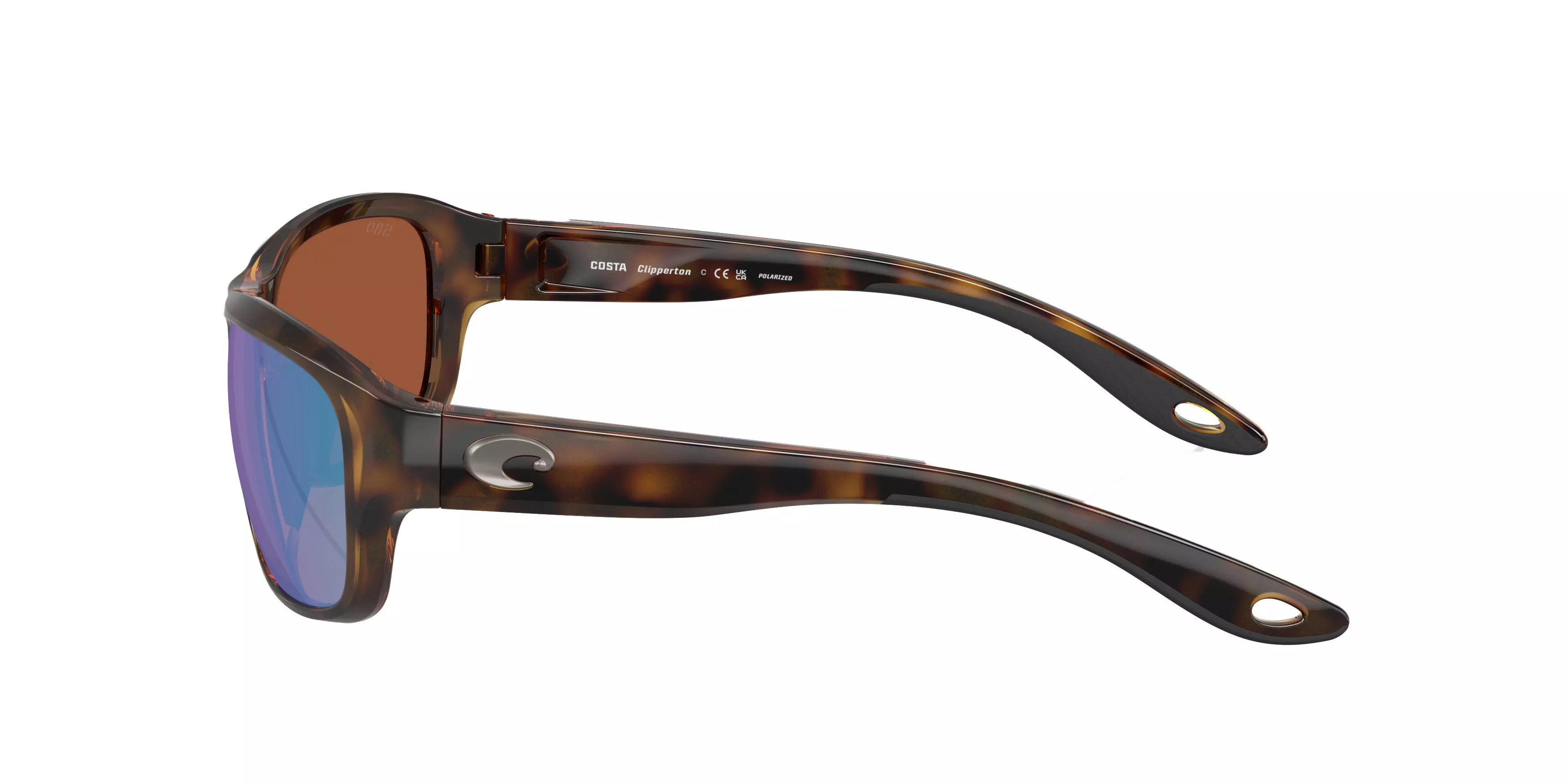 Costa Del Mar Clipperton Green Mirror 580G Polarized Sunglasses - Tortoise - BROWN/GREEN